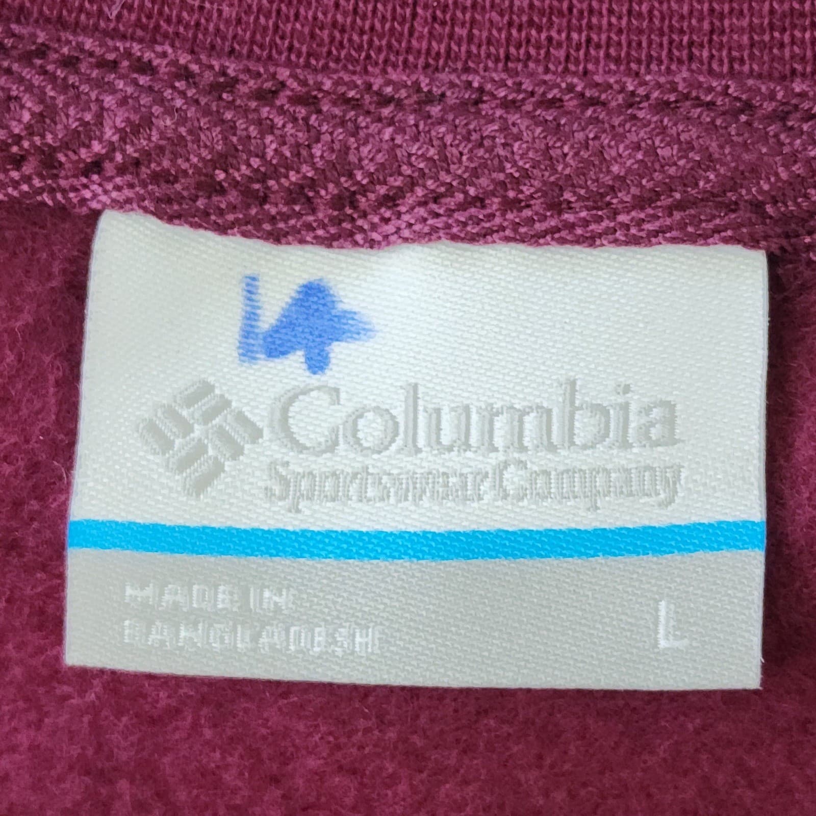 Columbia Trek Graphic Crew Sweatshirt Womens Large Marionberry Purple - Thumbnail 6