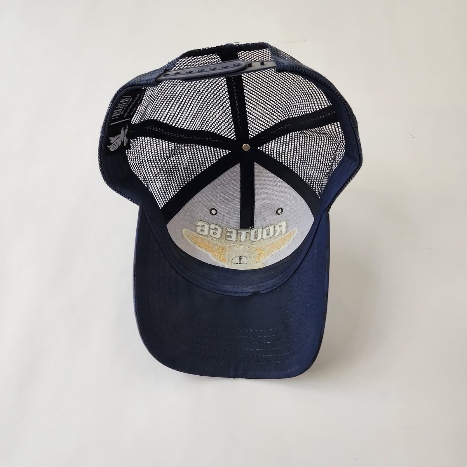 Route 66 The Mother Road Blue Camo Trucker Hat Black Eagle Snapback NWT - Thumbnail 6