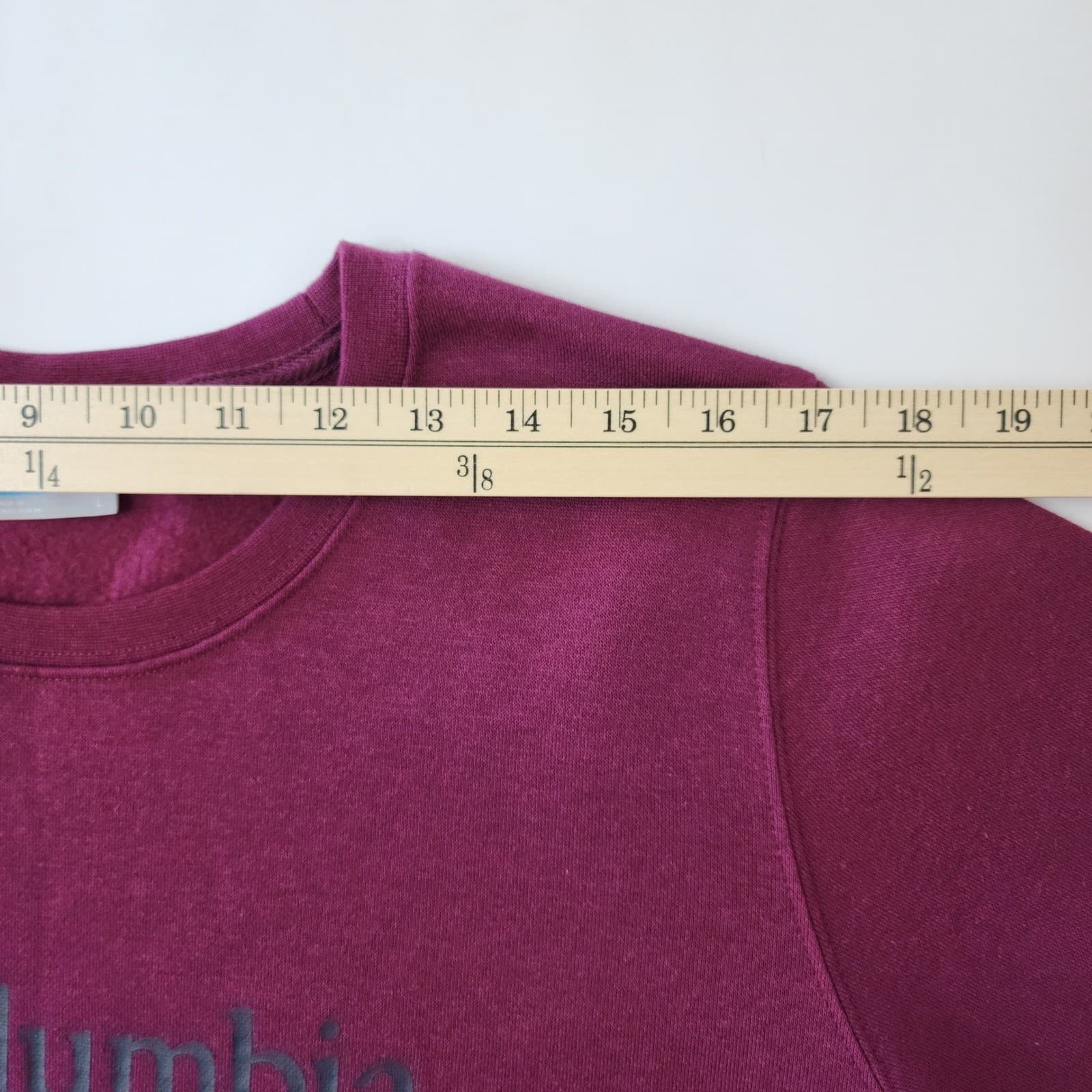 Columbia Trek Graphic Crew Sweatshirt Womens Large Marionberry Purple - Thumbnail 4