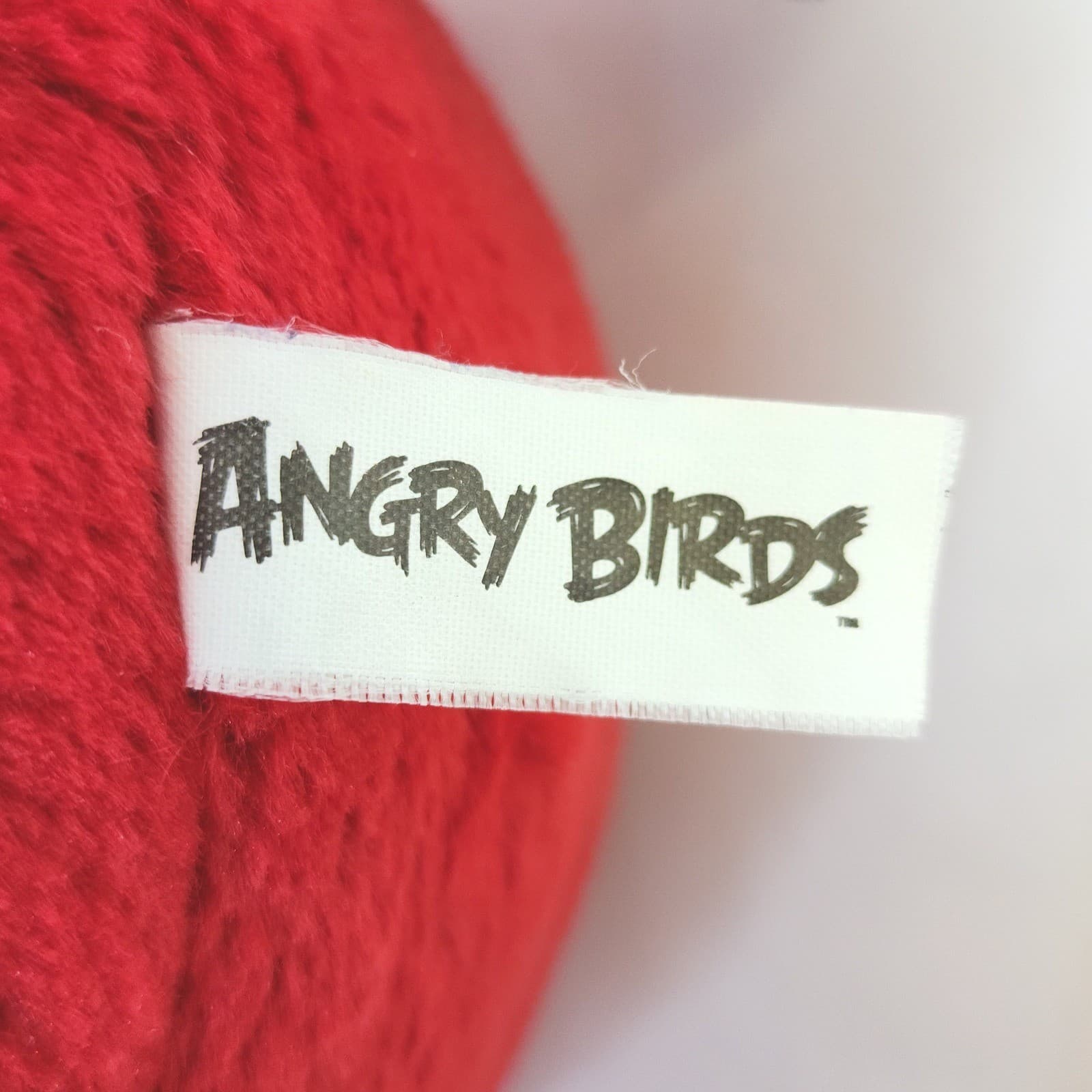 Angry Birds Red Bird Plush Stuffed Animal Toy 8 Inch Round Red Yellow Black - Thumbnail 7