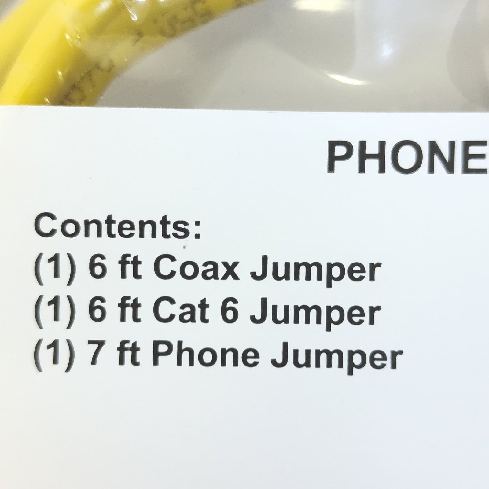 PPC Belden Phone Kit CH-SIK-PHONE-04 Coax Cat 6 Ethernet and Phone Jumper Set - Thumbnail 3