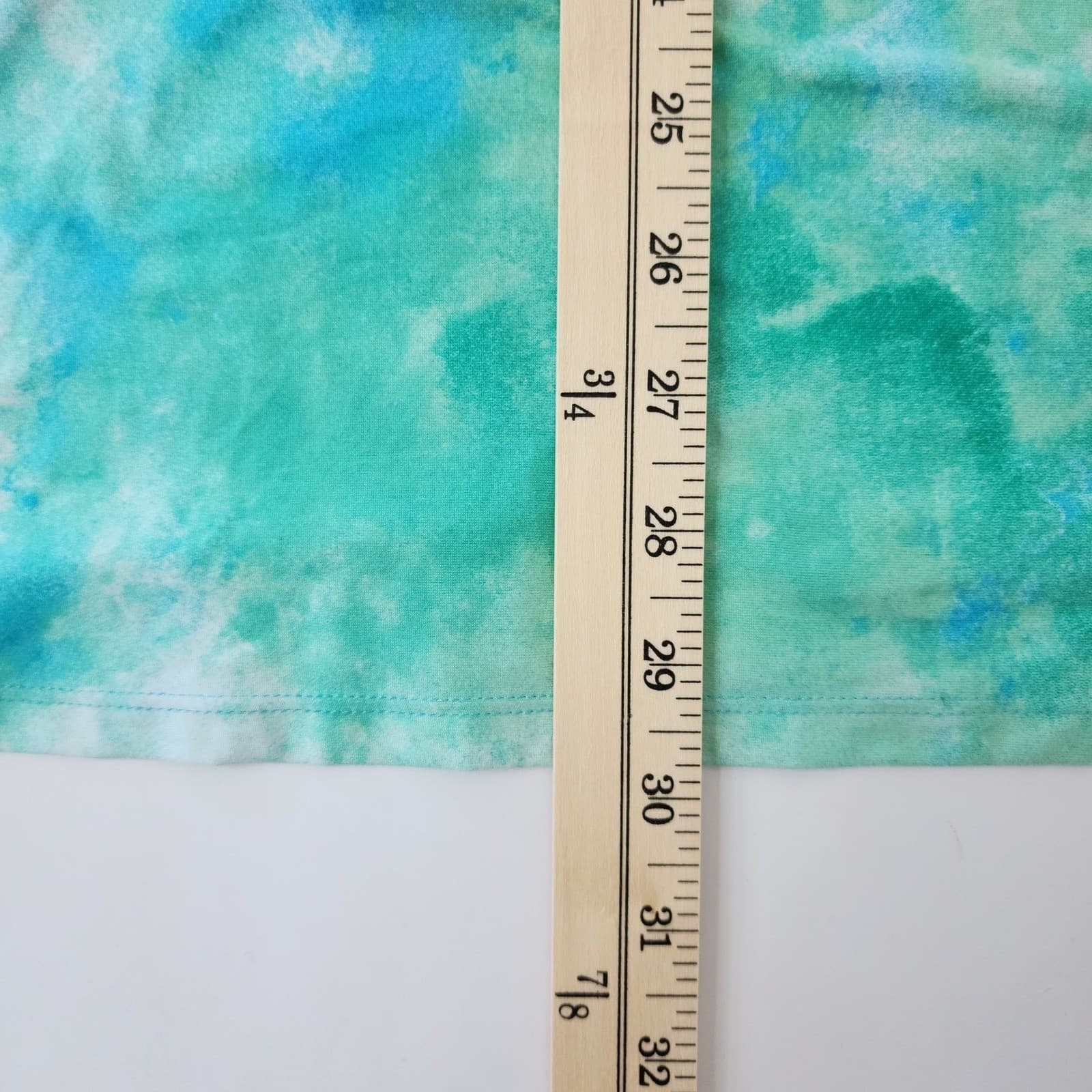 Secret Treasures Womens Blue Green Tie Dye Lace Back Chemise Nightgown Small 4-6 - Thumbnail 2