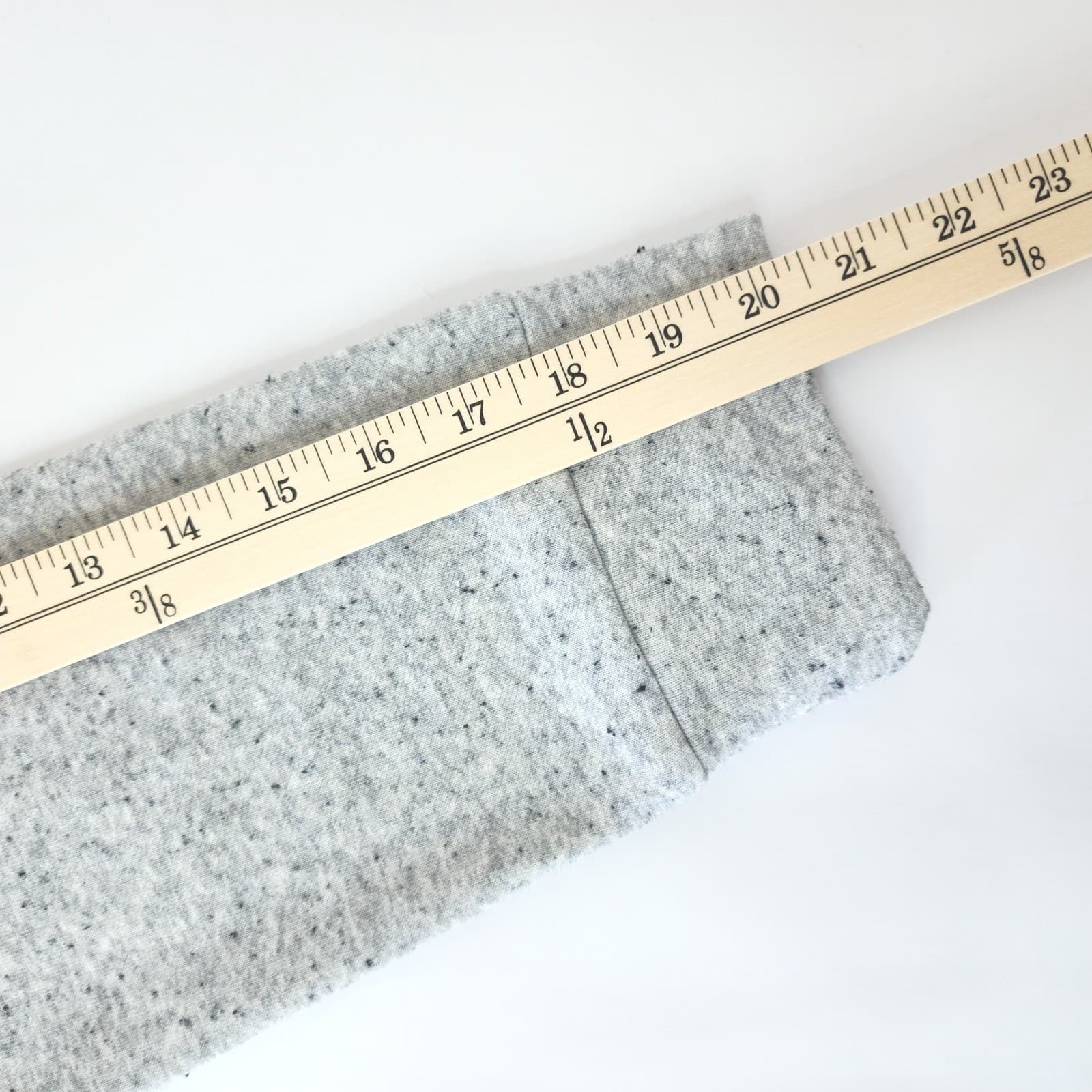 IZOD Womens Tie-Front 2-Fer Sweatshirt Plaid Hem Light Grey Heather XL NWT - Thumbnail 4