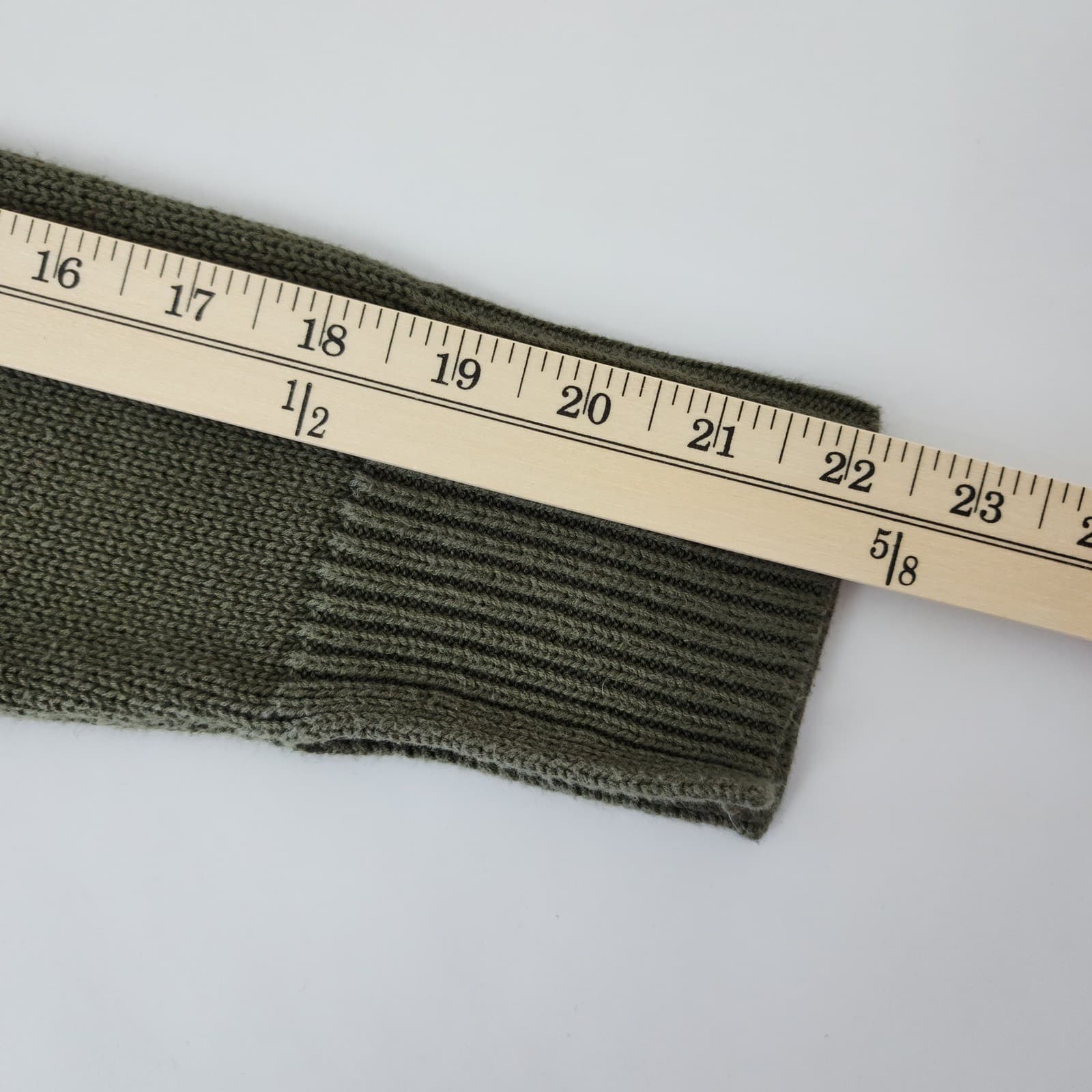 Chicos Olive Green Lace Up Front Knit Tunic Sweater Gold Grommets Size 0 S - Thumbnail 5