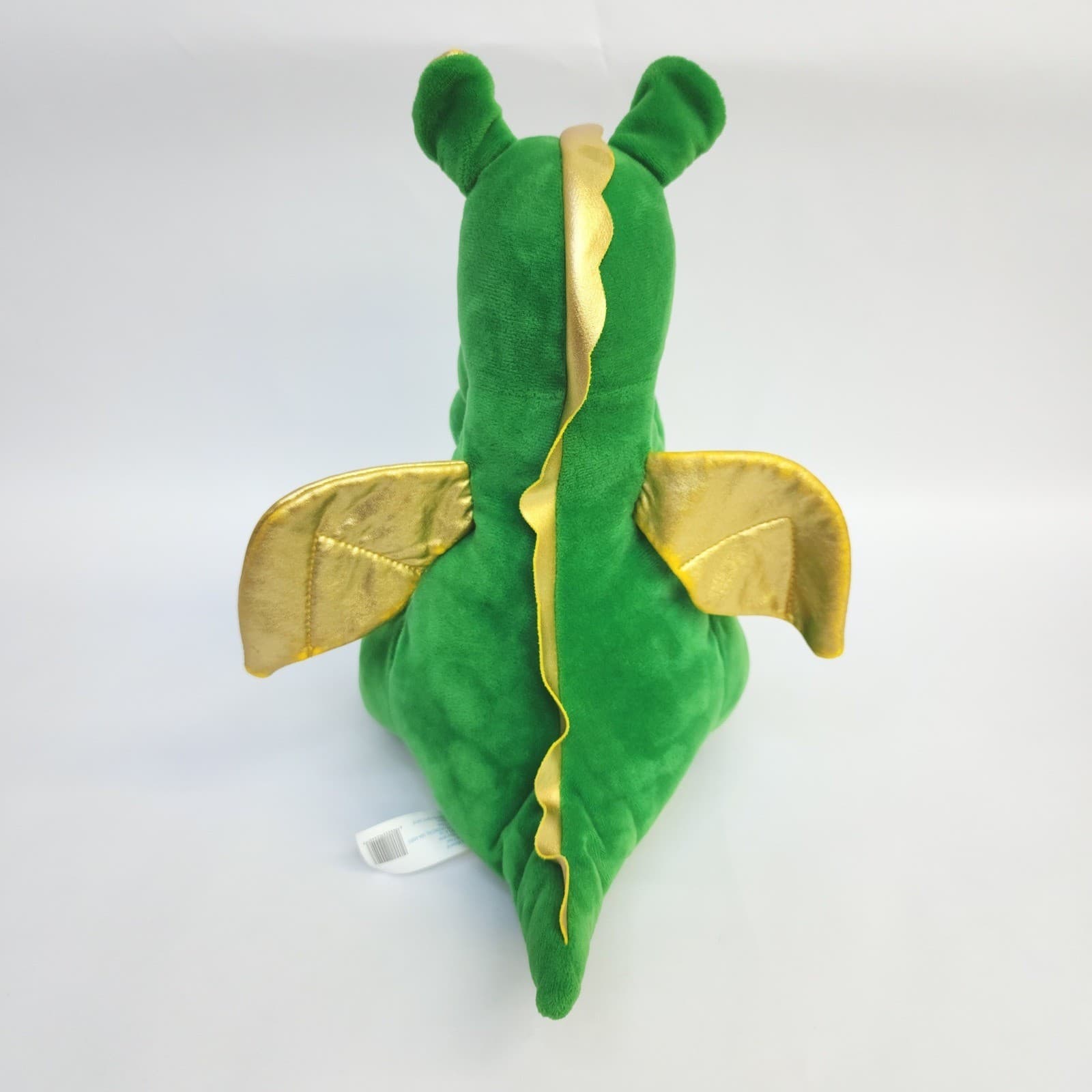 Walgreens Green Dragon Plush Stuffed Animal Metallic Gold Wings Ears 13 Inch - Thumbnail 3