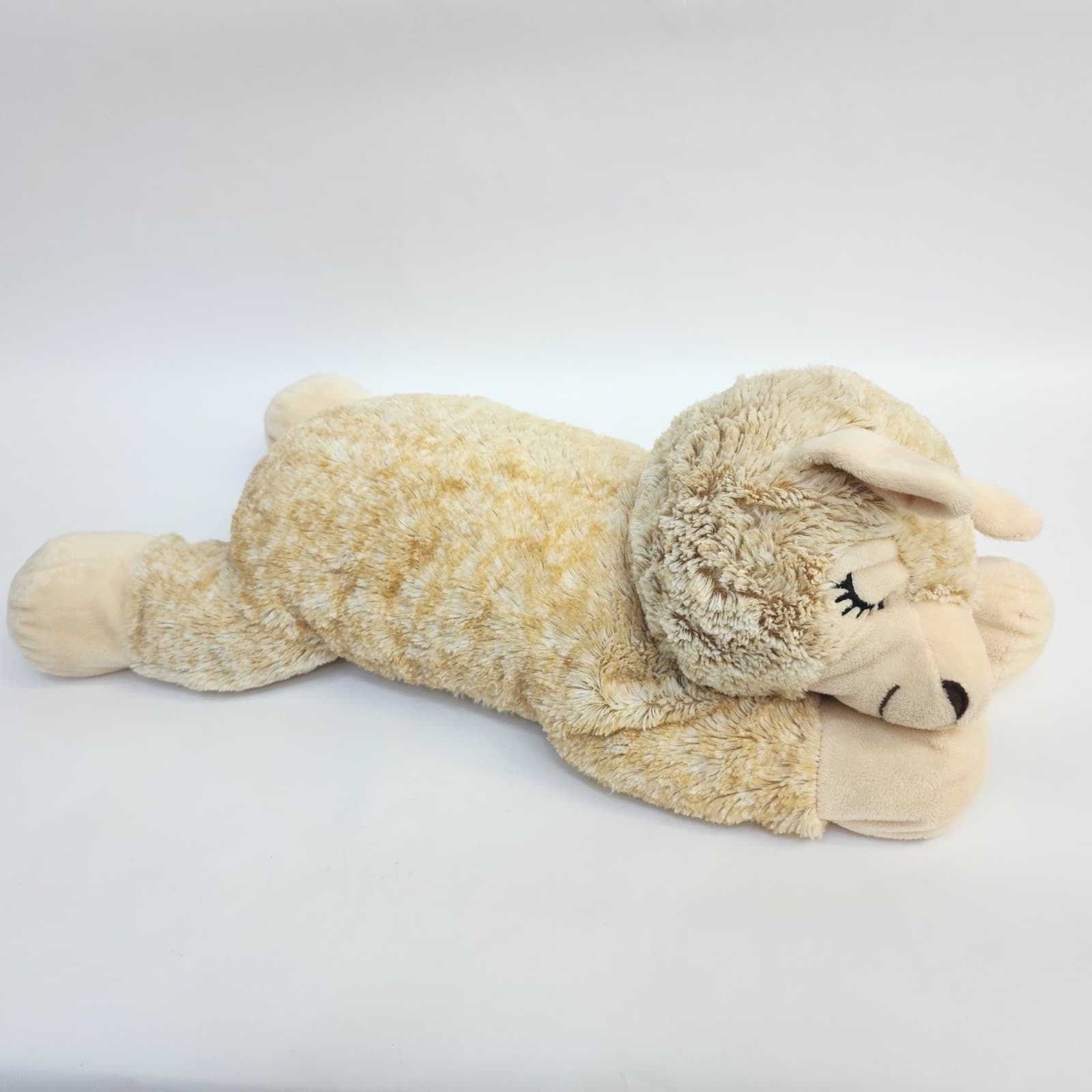 Llama Plush Stuffed Animal Tan Cream Sleeping Floppy Laying Down 13 " - Thumbnail 2