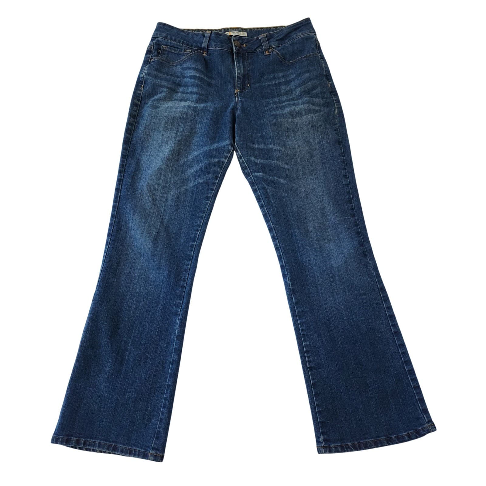 Lee Perfect Fit Medium Wash Bootcut Jeans Women's 14 Medium Blue Denim