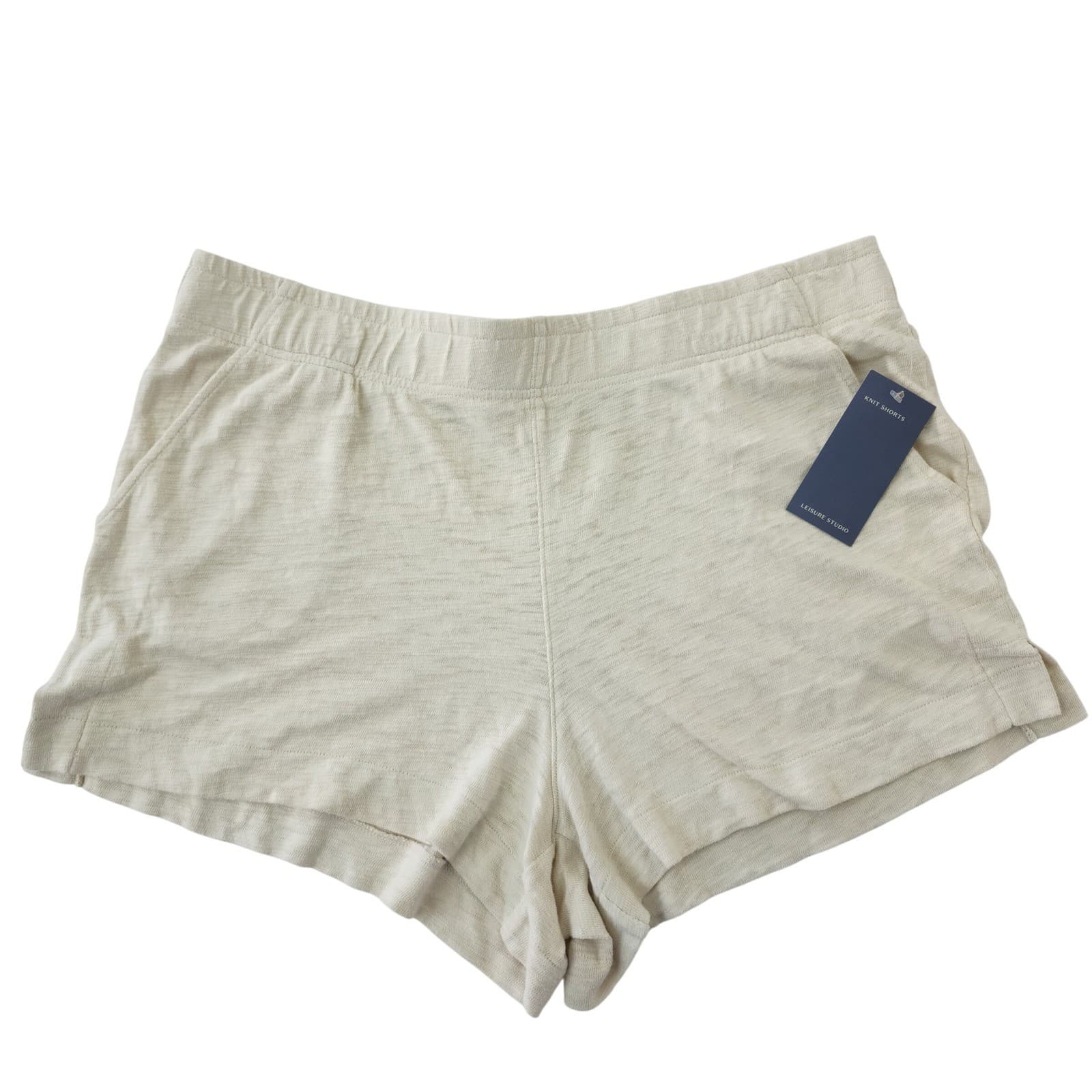 Universal Thread Leisure Studio Knit Shorts Oatmeal Heather XL NWT