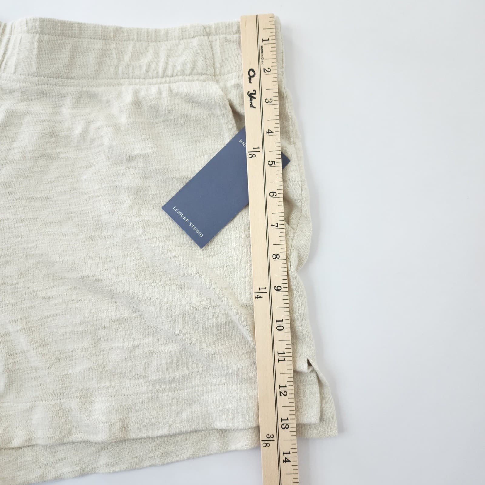 Universal Thread Leisure Studio Knit Shorts Oatmeal Heather XL NWT - Thumbnail 3