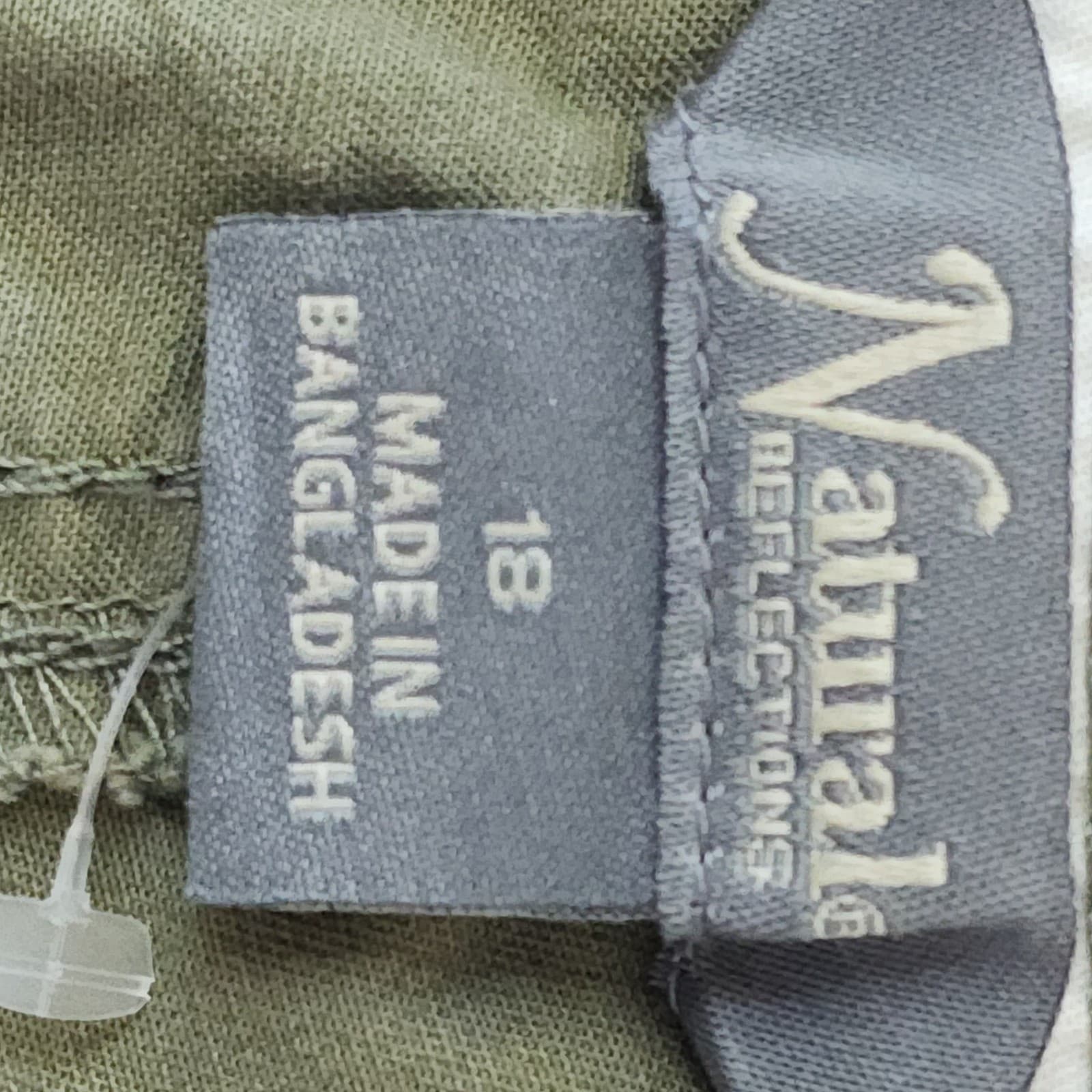 Natural Reflections Spring Valley Twill Shorts Deep Lichen Green Women's 18 NWT - Thumbnail 8