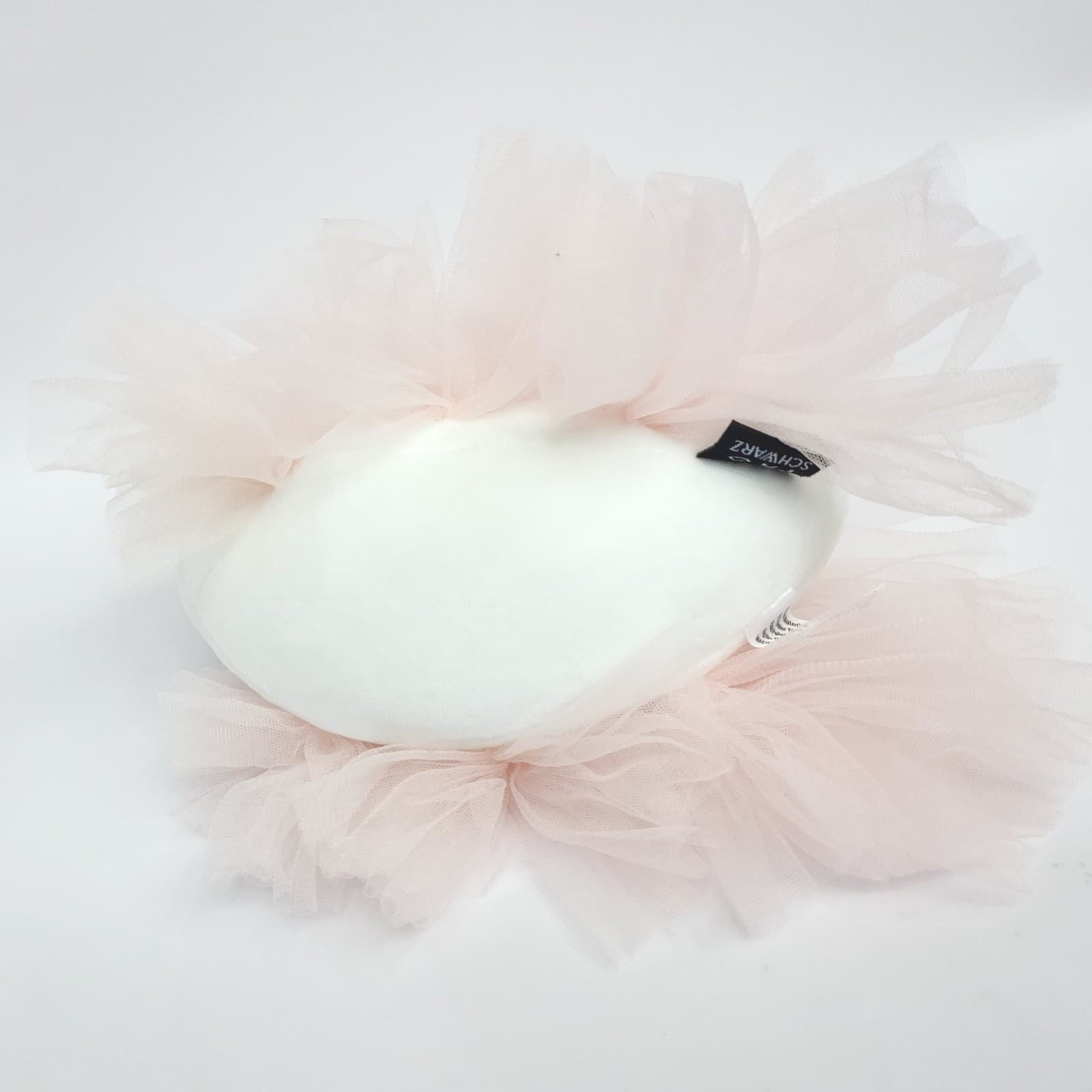 FAO Schwarz Swan Plush White Pink Tulle Tutu Gold Beak Crown Stuffed Animal Toy - Thumbnail 5
