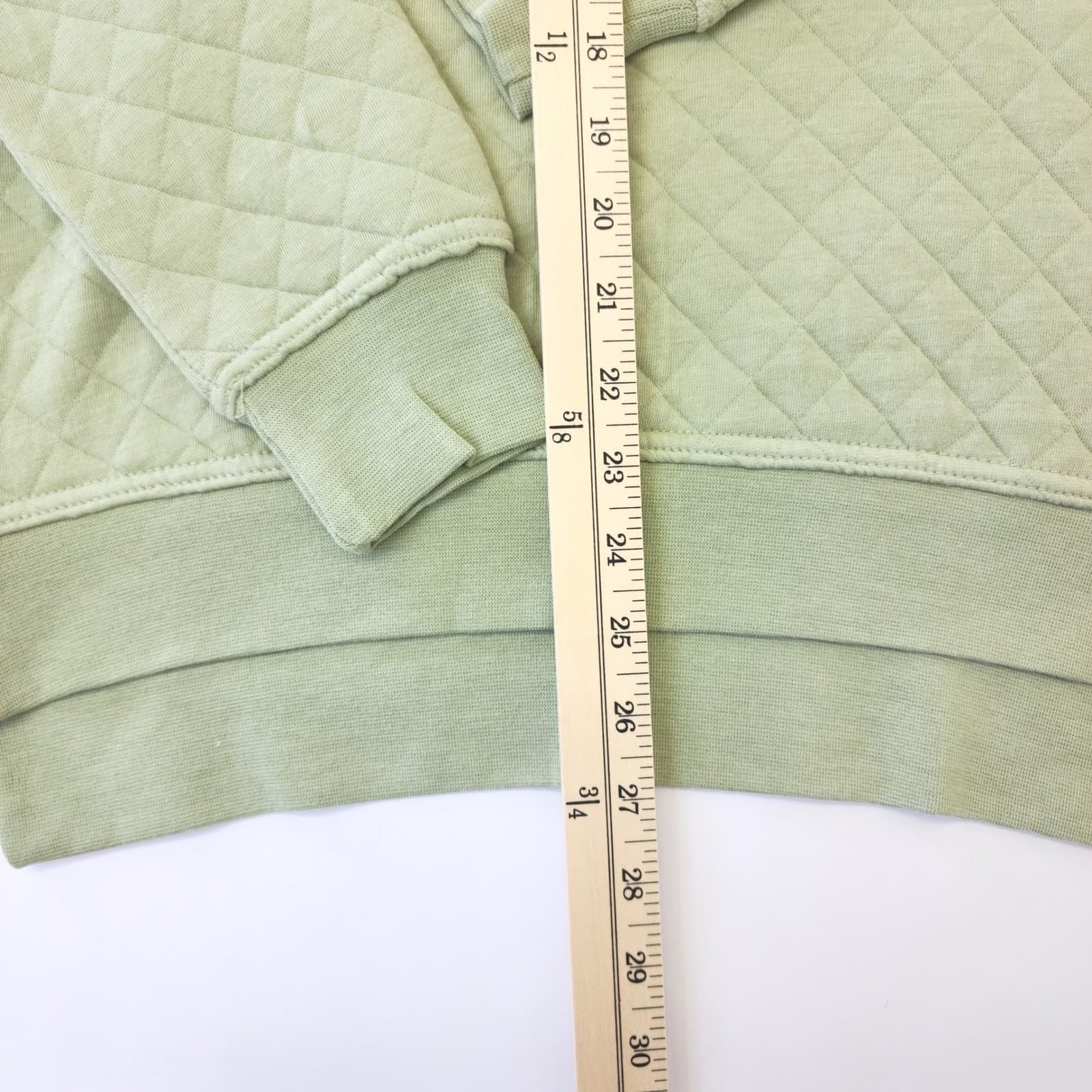 Outfitter Trading Co Grand Teton Quilted 1/4 Zip Pullover Sage Green Small NWT - Thumbnail 2