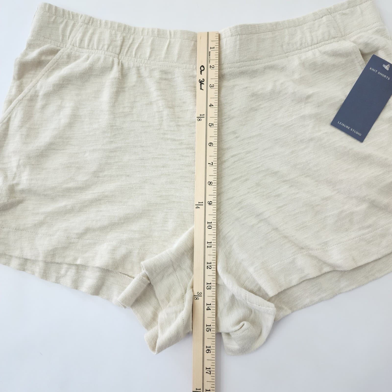 Universal Thread Leisure Studio Knit Shorts Oatmeal Heather XL NWT - Thumbnail 2