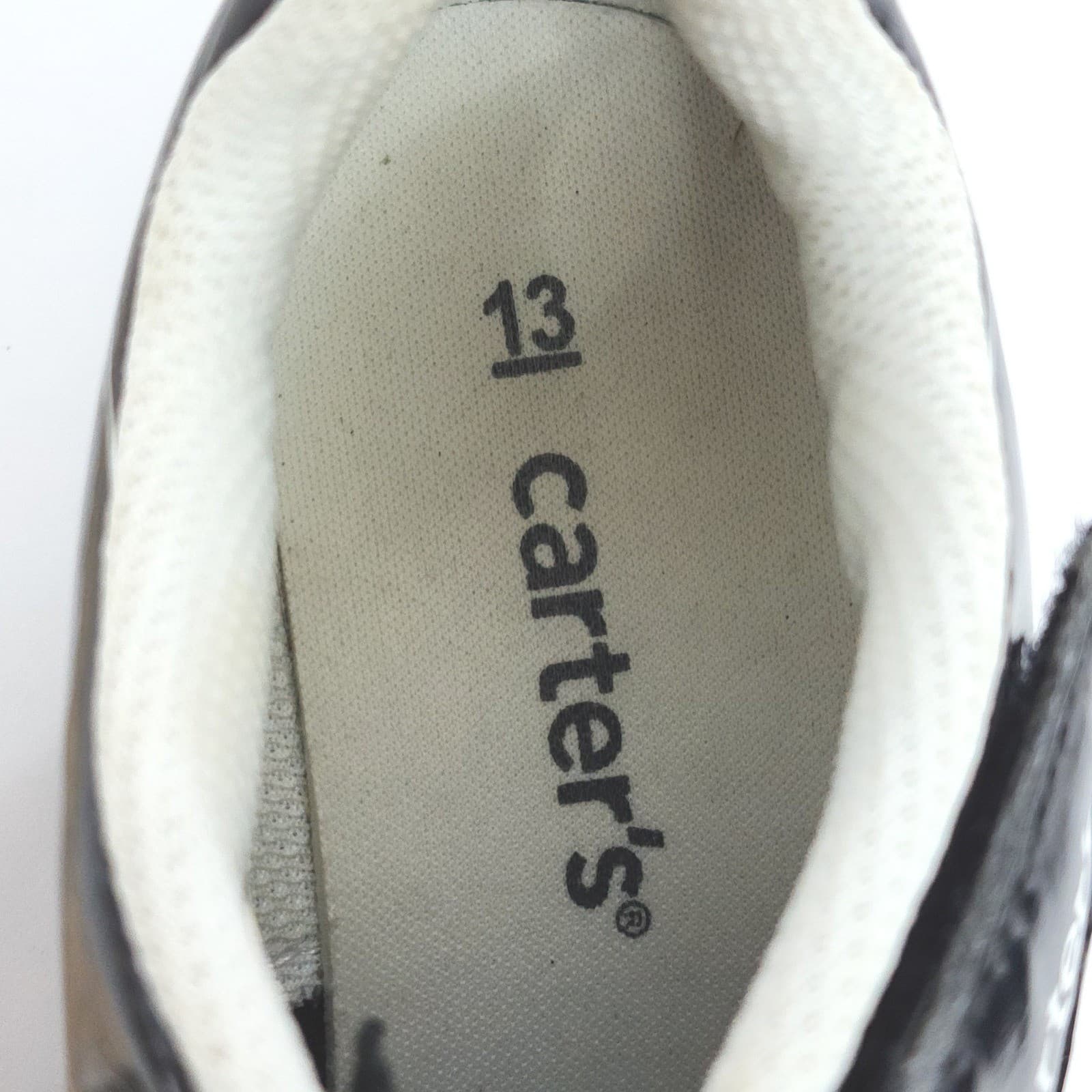 Carters Youth Soccer Cleats Black Silver Hook Loop Strap Athletic Shoes Size 13M - Thumbnail 6