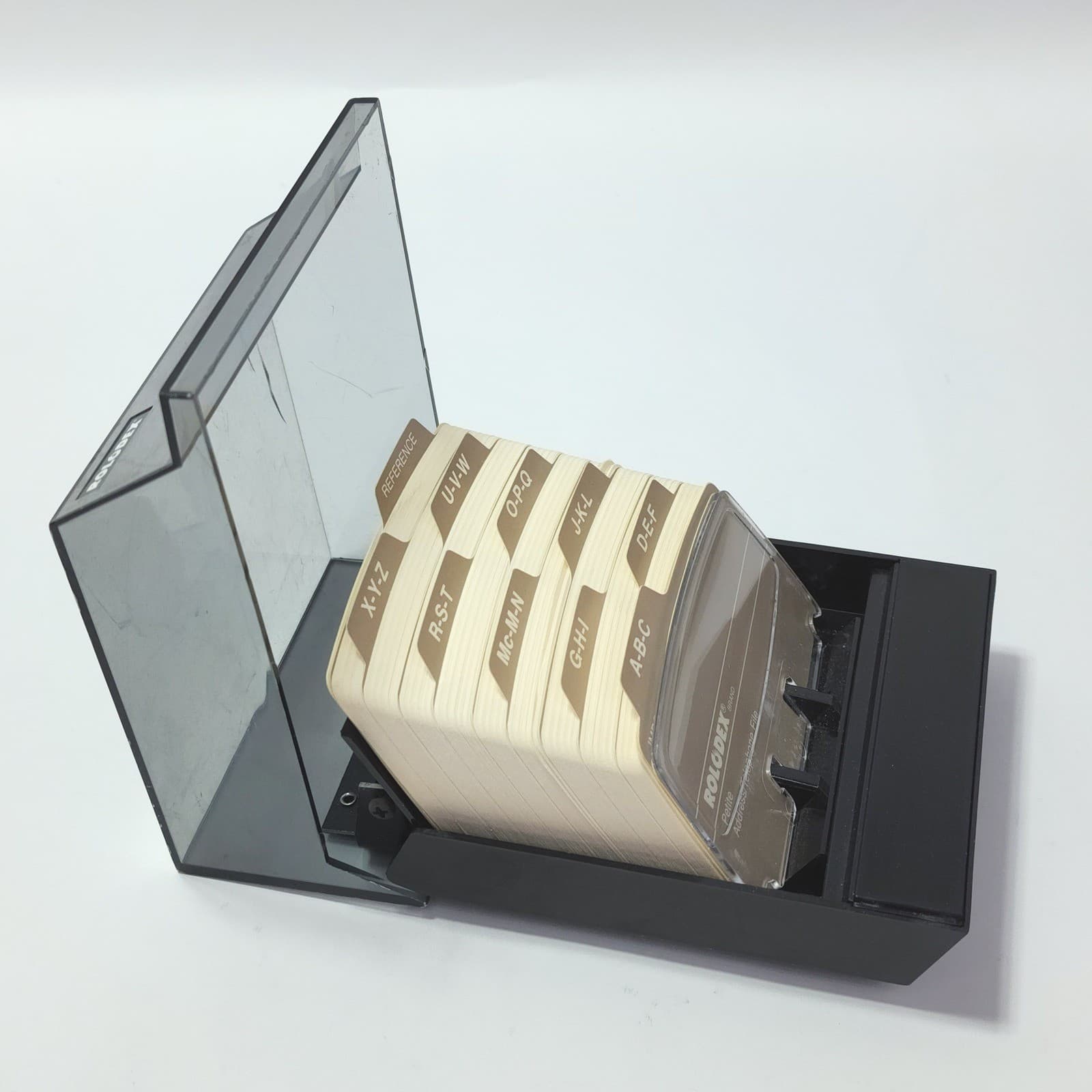 Vintage Rolodex Petite Address Telephone File S-310 C Black USA Made NEW - Thumbnail 2