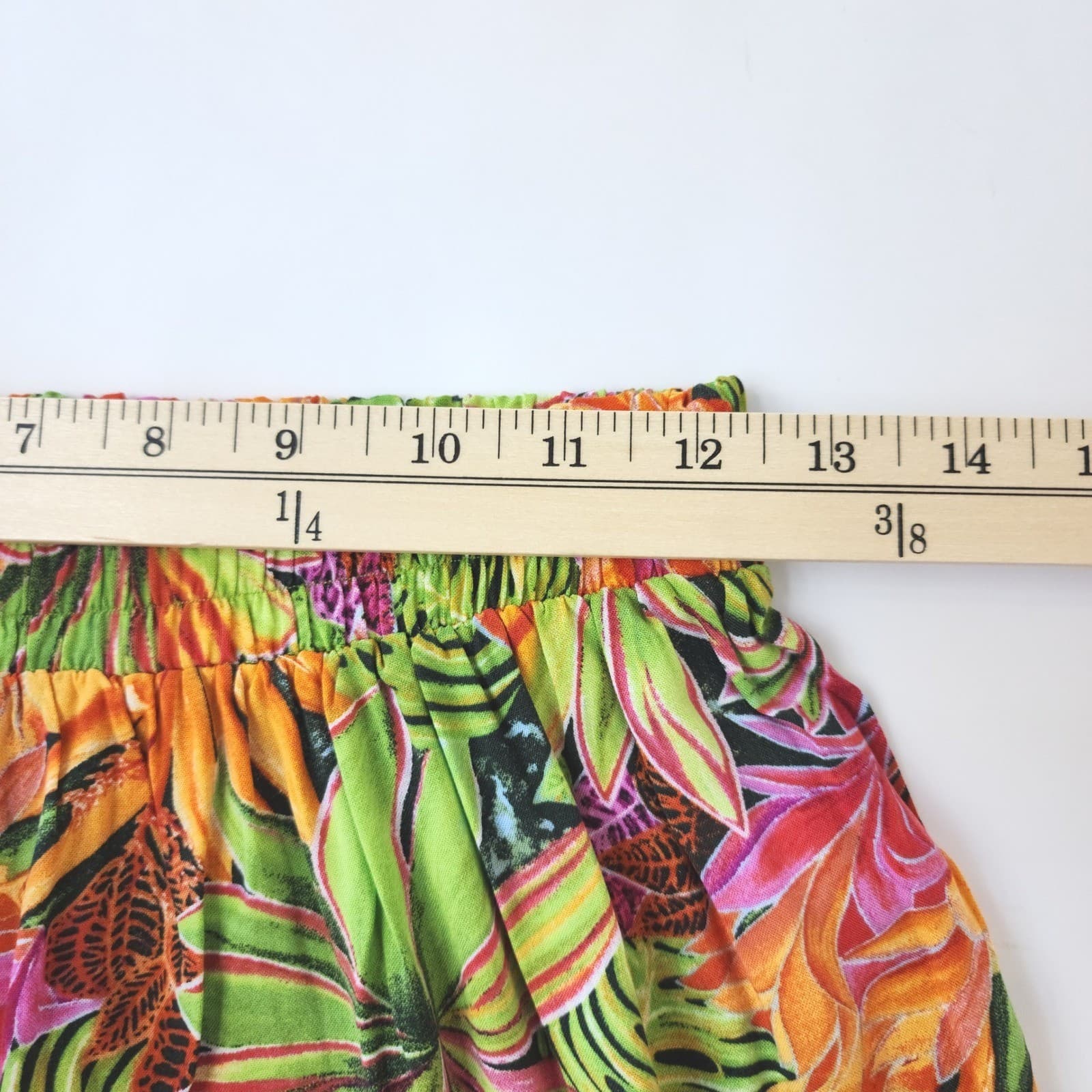 Rachel Roy Tropical Floral Ruffle Mini Skirt XS Orange Green New - Thumbnail 4