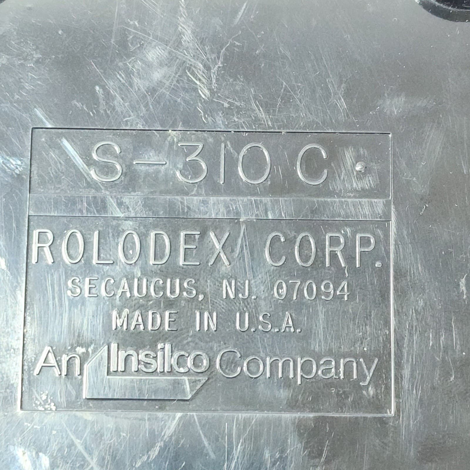 Vintage Rolodex Petite Address Telephone File S-310 C Black USA Made NEW - Thumbnail 4