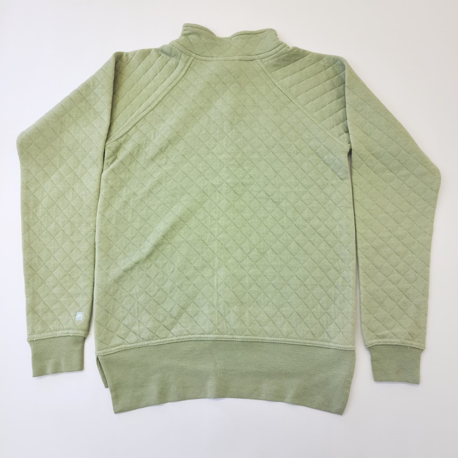 Outfitter Trading Co Grand Teton Quilted 1/4 Zip Pullover Sage Green Small NWT - Thumbnail 8