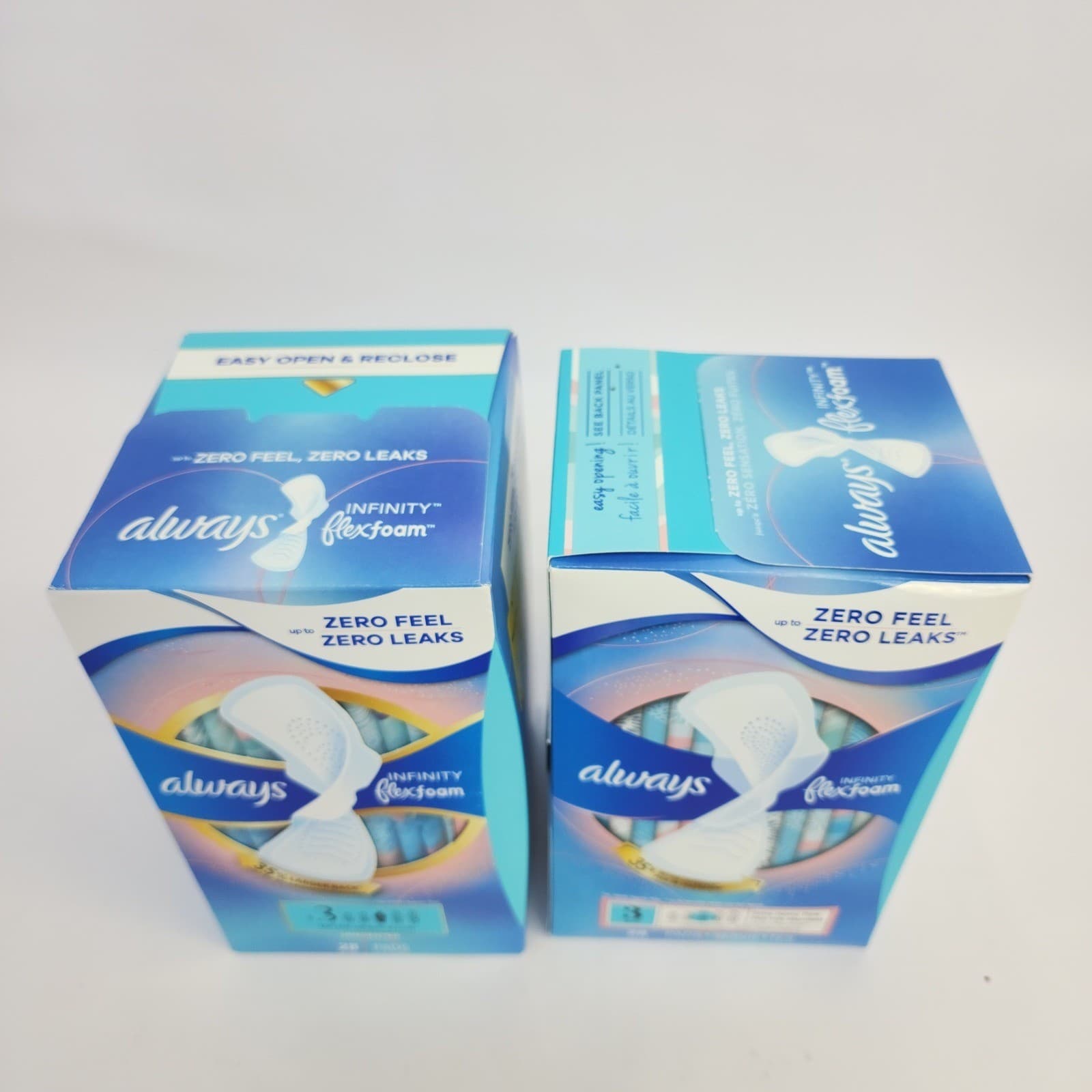 2 Pack Always Infinity FlexFoam Pads Size 3 Extra Heavy Flow Unscented 56 Count - Thumbnail 4