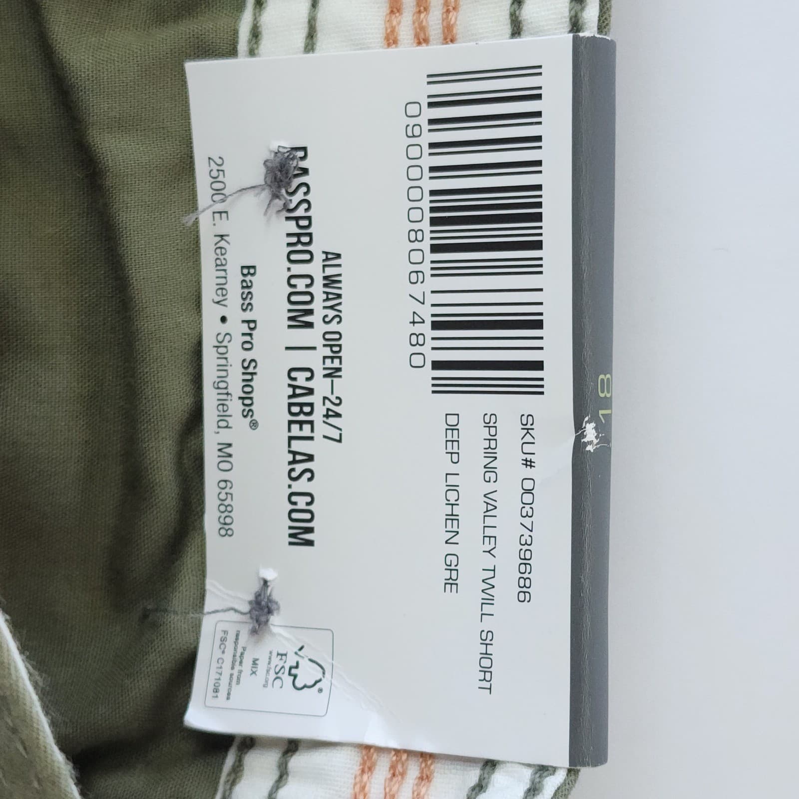 Natural Reflections Spring Valley Twill Shorts Deep Lichen Green Women's 18 NWT - Thumbnail 7