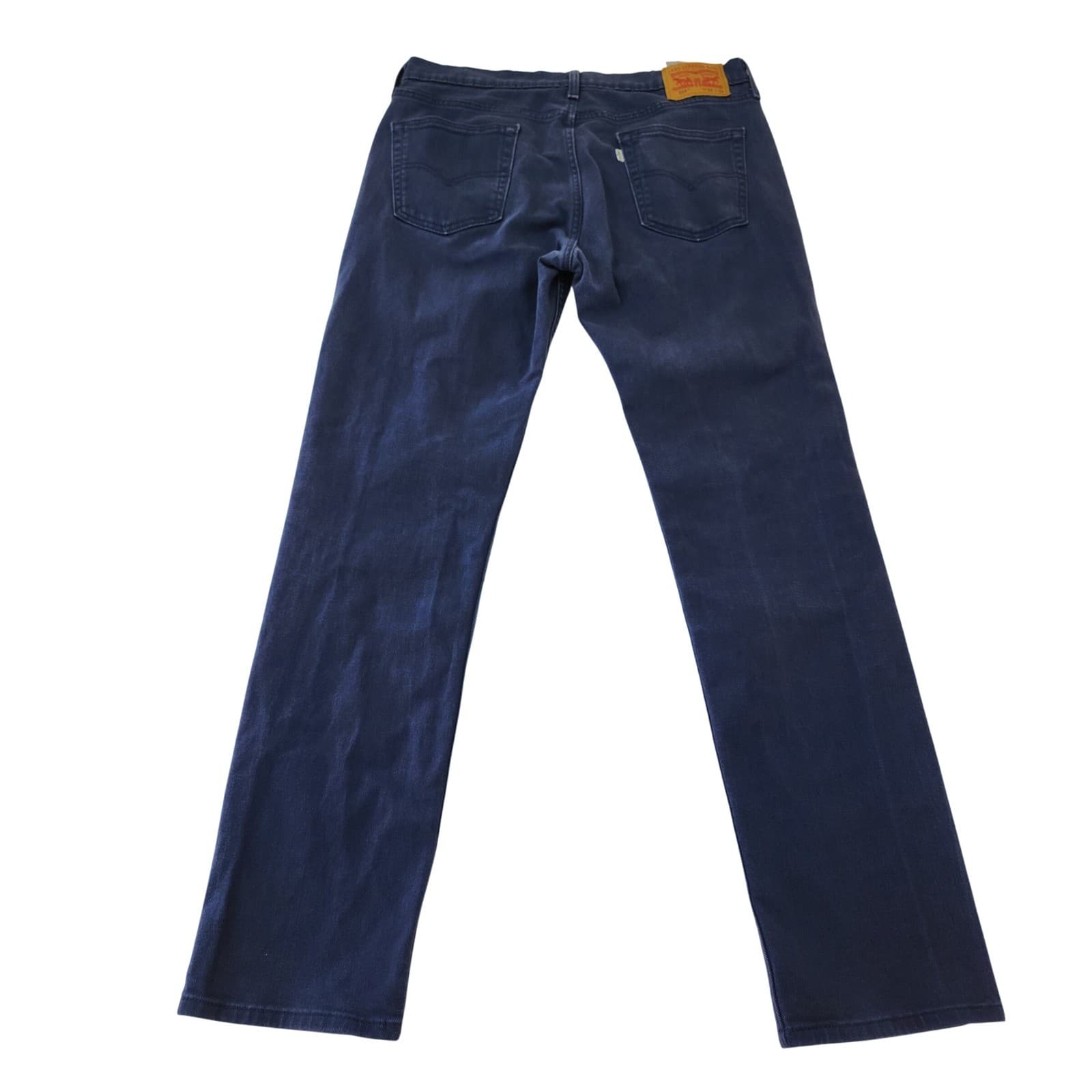 Levis 514 Straight Fit Mens Jeans 34x34 Dark Wash Indigo Denim - Thumbnail 2