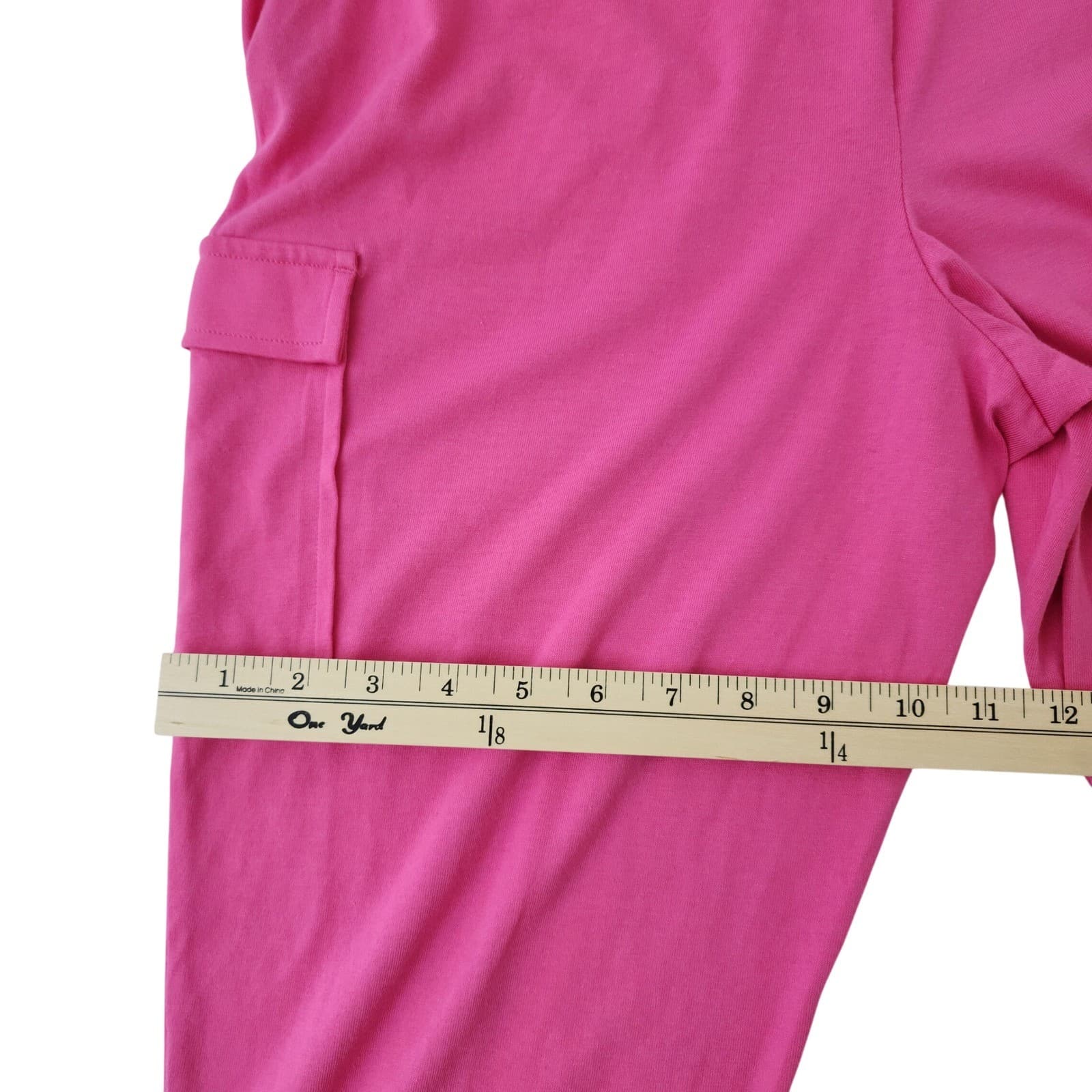 Wonder Nation Girls Pink Cargo Jumpsuit Short Sleeve Jogger XXL 18 - Thumbnail 5