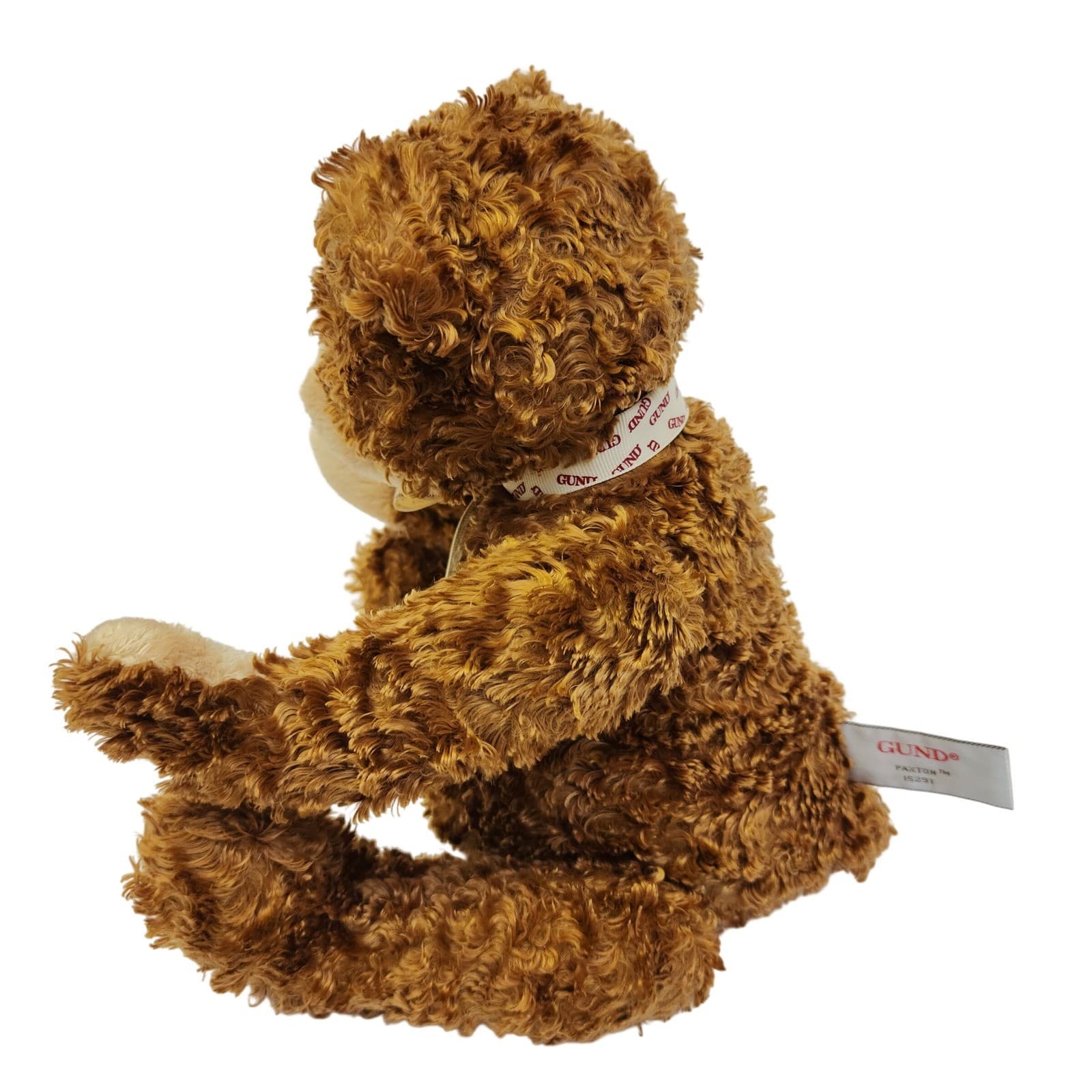 Gund Paxton Brown Shaggy Teddy Bear Plush Stuffed Animal 15231 12 inch - Thumbnail 4