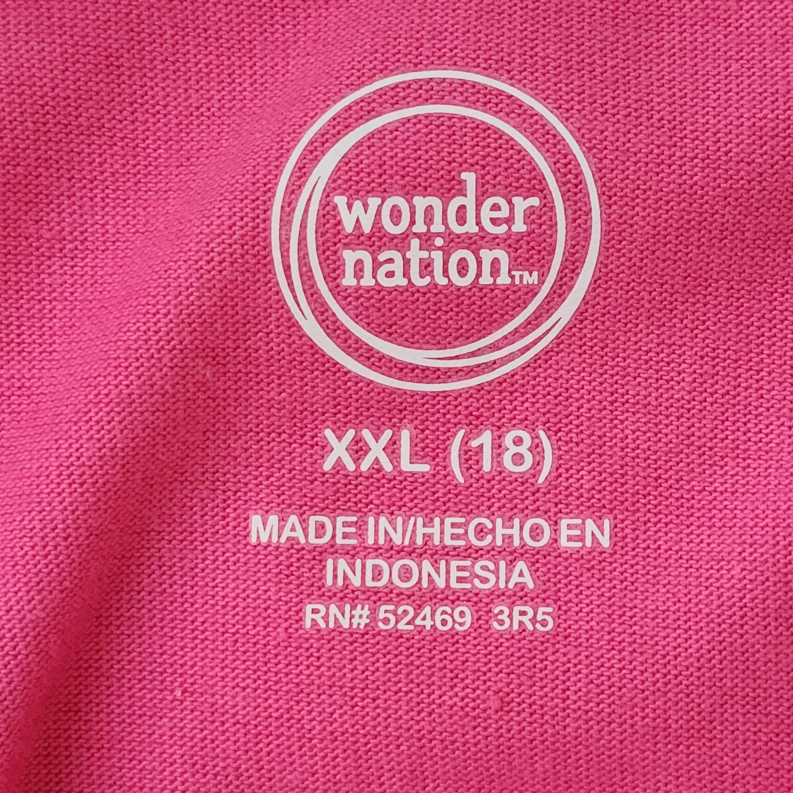 Wonder Nation Girls Pink Cargo Jumpsuit Short Sleeve Jogger XXL 18 - Thumbnail 2