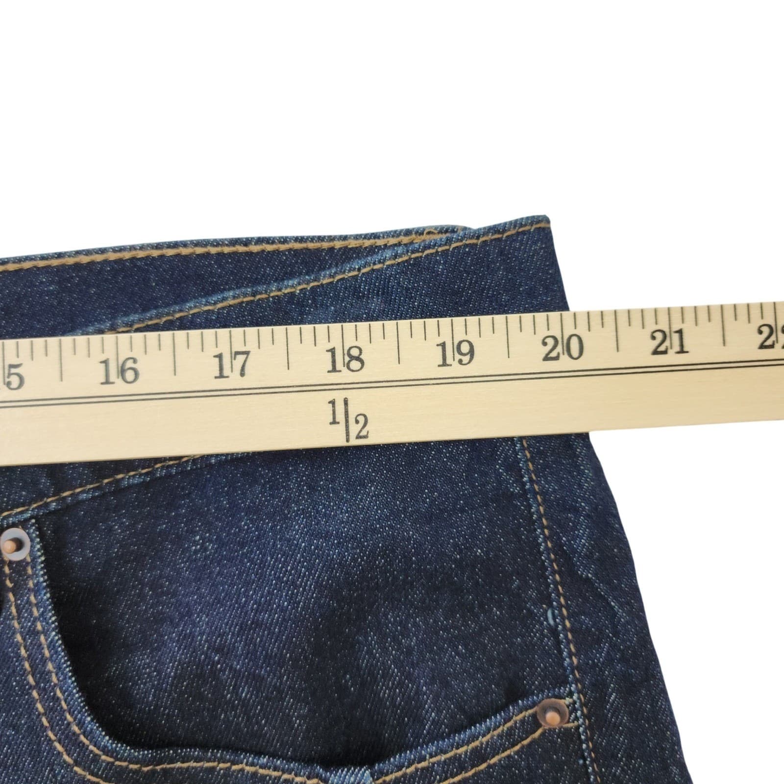 NWT Time and Tru Womens Balloon Jeans Dark Wash High Rise Denim Size 20 - Thumbnail 4
