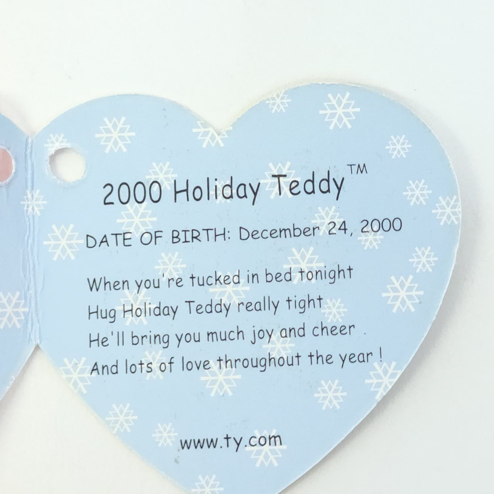 Ty Beanie Babies Tag Protectors and Detached Heart Tags Lot Hero Holiday Teddy - Thumbnail 6