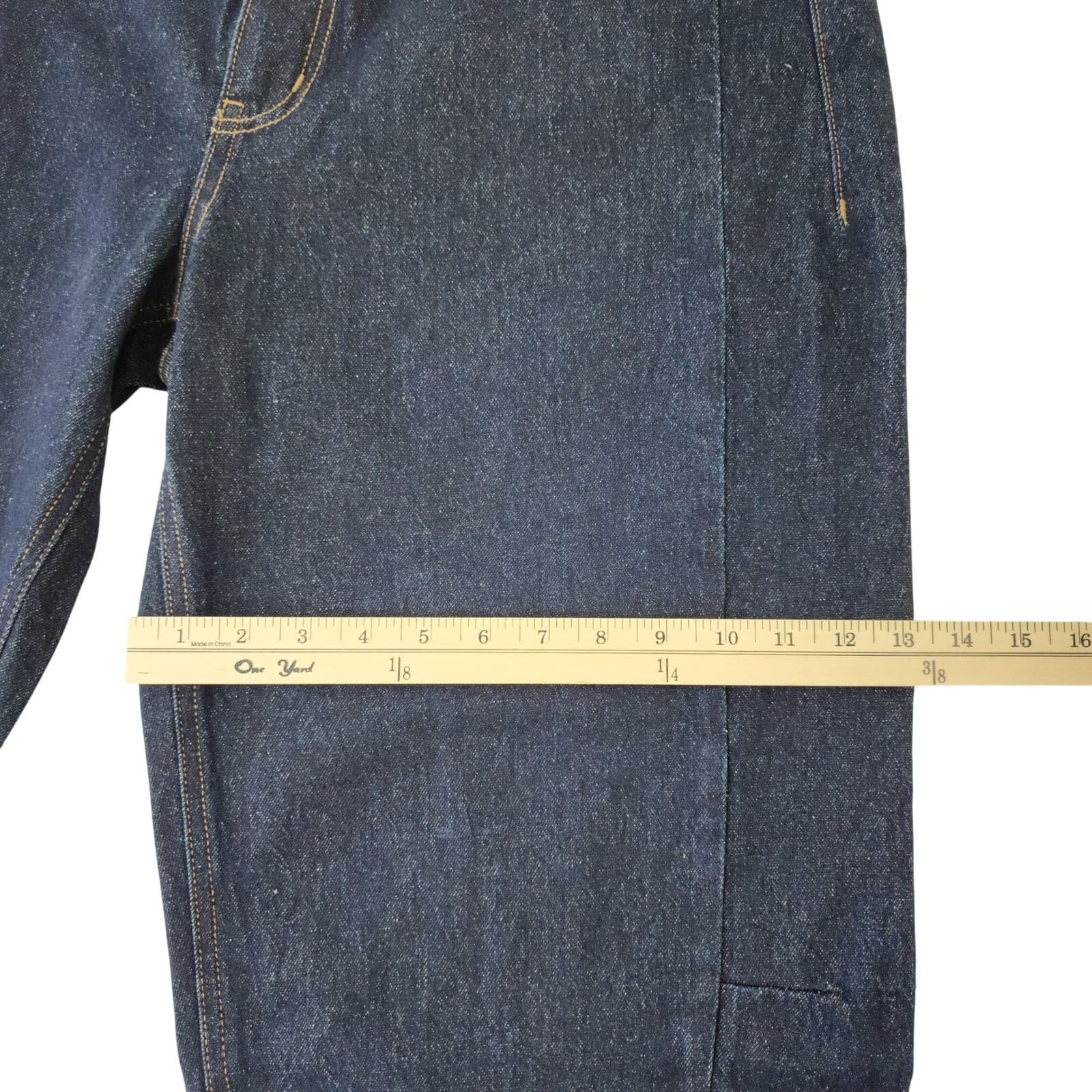Time and Tru Women Barrel Jeans Size 18 Dark Rinse Wash Tapered Leg NWT - Thumbnail 5