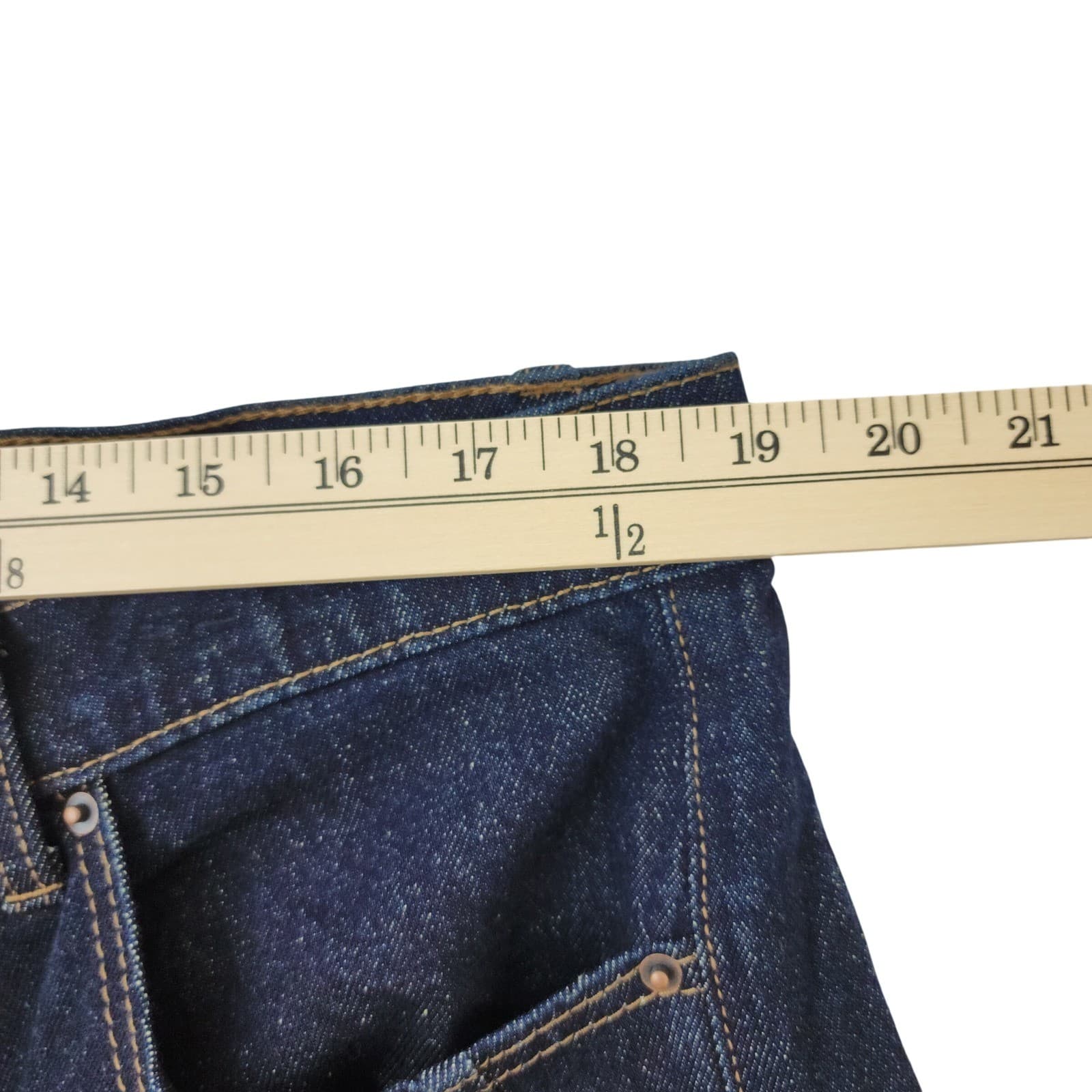 Time and Tru Women Barrel Jeans Size 18 Dark Rinse Wash Tapered Leg NWT - Thumbnail 4