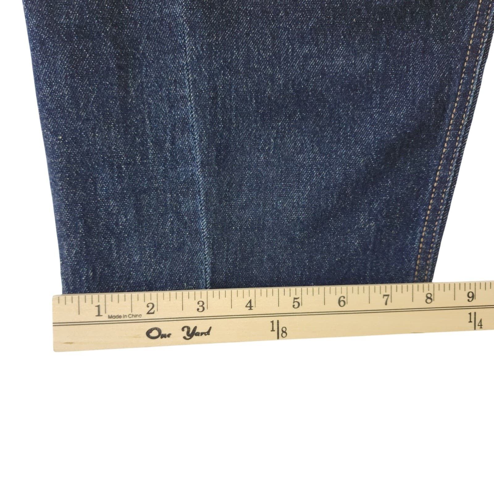 Free Assembly Womens High Rise Barrel Jeans Dark Indigo Blue Size 16 Stretch - Thumbnail 6