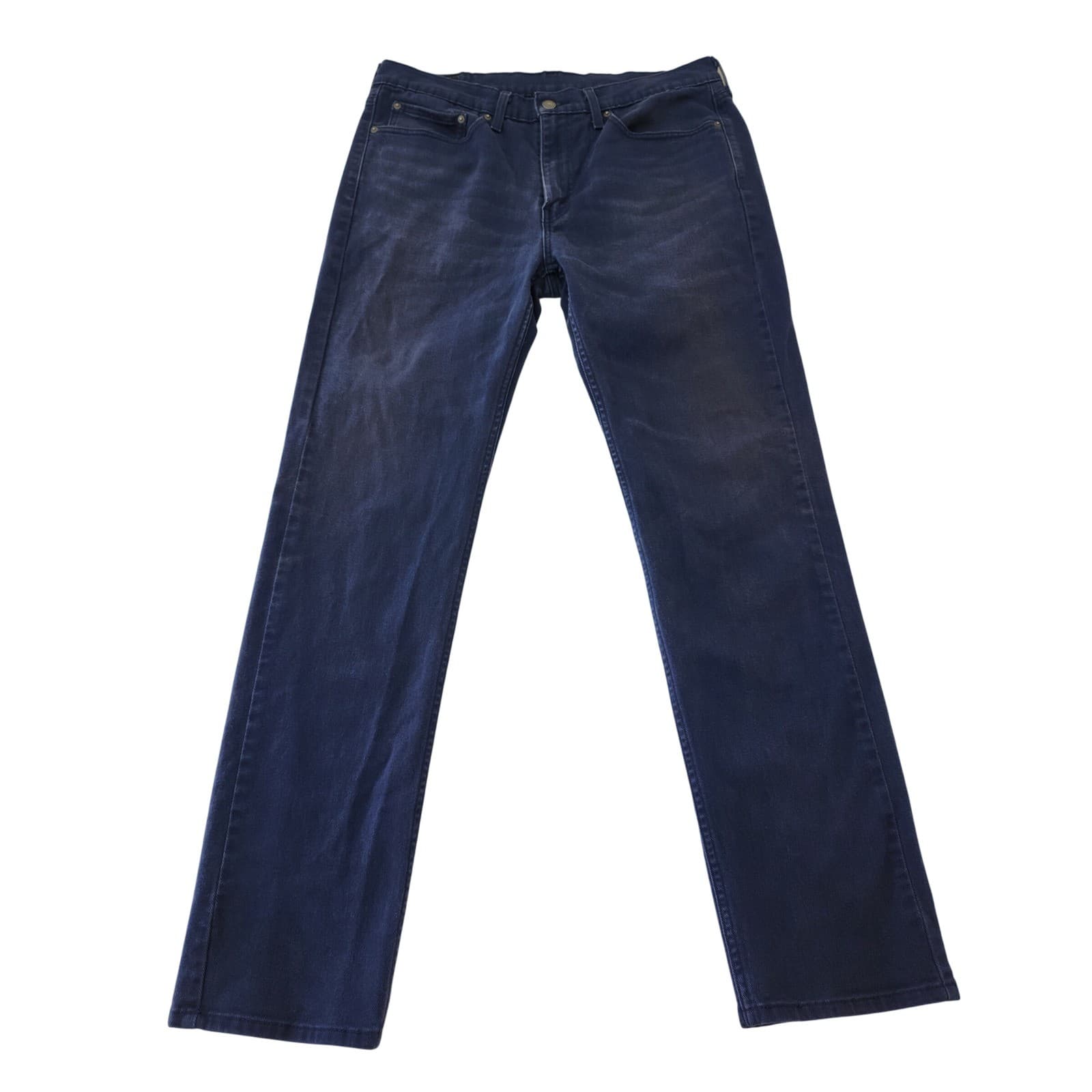 Levis 514 Straight Fit Mens Jeans 34x34 Dark Wash Indigo Denim