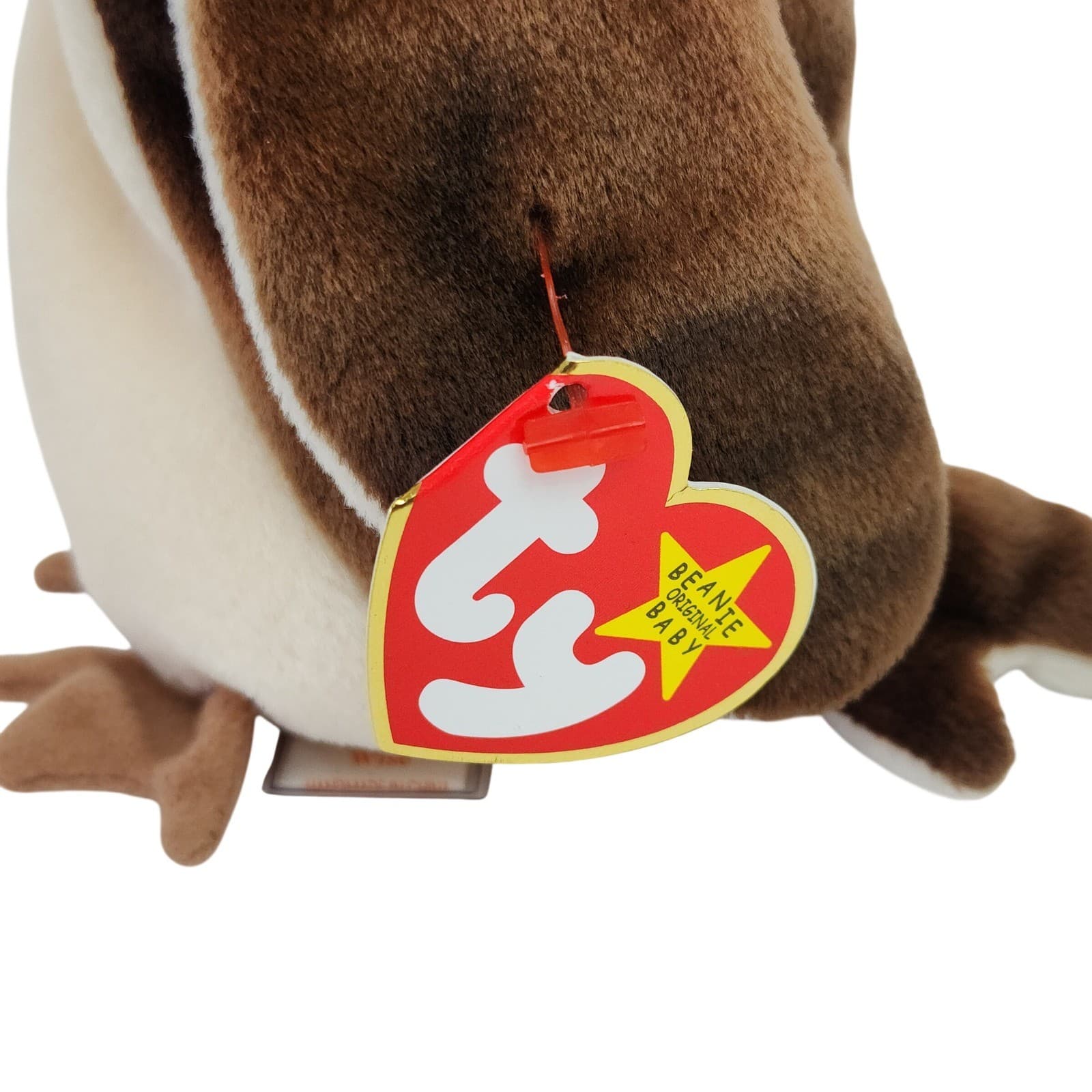 Ty Beanie Baby Wise the Owl Graduation Class of 1998 Brown Plush with Cap Tassel - Thumbnail 6