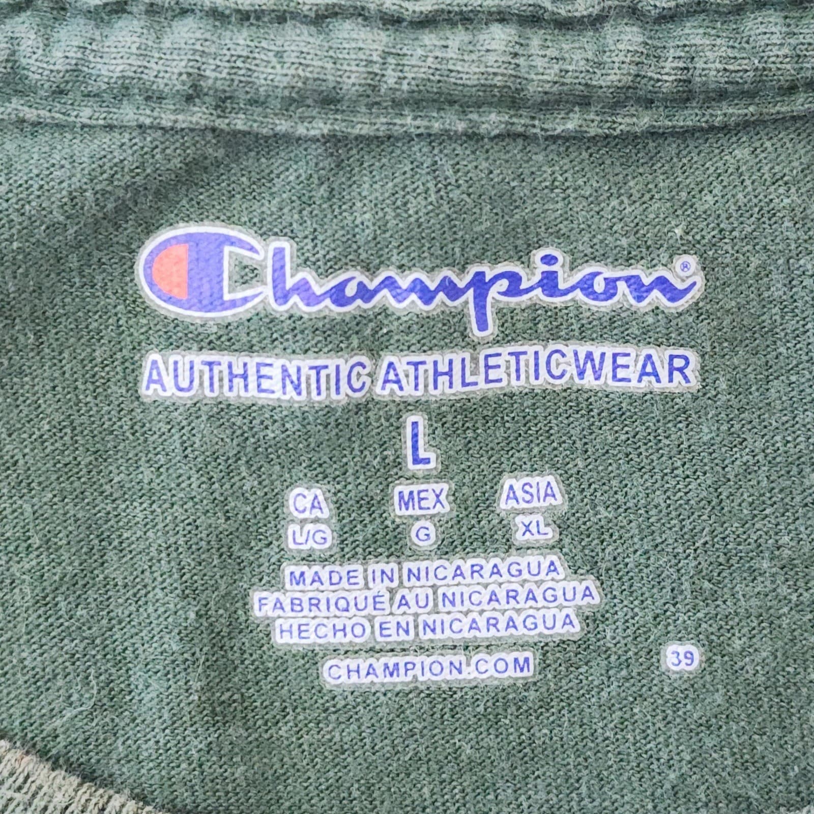 Champion Oregon Ducks T Shirt Mens Large Green Puddles Mascot NCAA Collegiate - Thumbnail 3