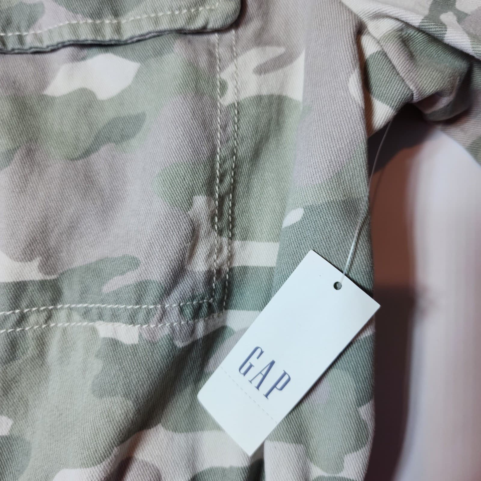 GAP Camo Utility Field Jacket Green Tan Camouflage Men's M NWT - Thumbnail 6