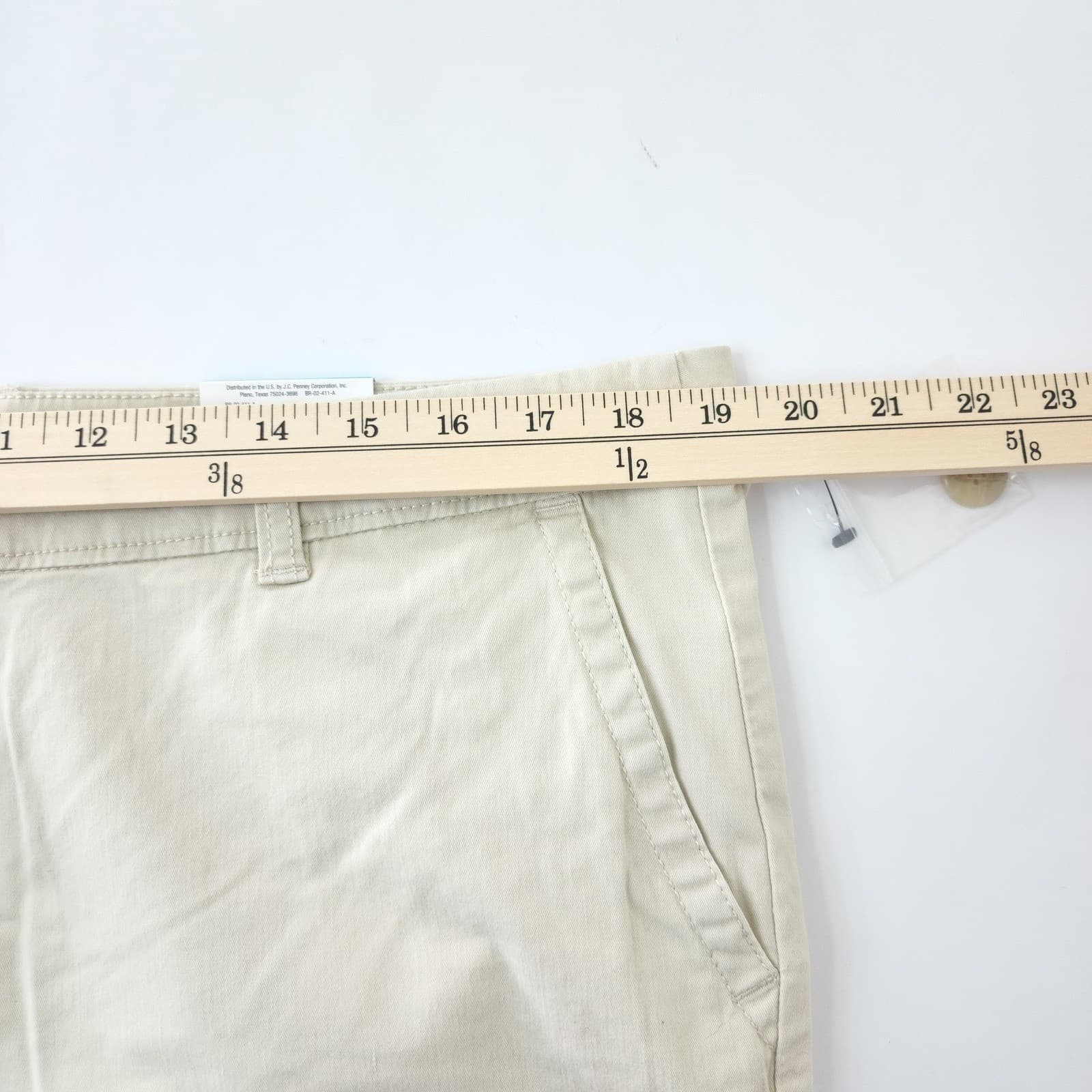 Liz Claiborne Women's Bermuda Beige Designer Size 16 NWT Cotton Stretch - Thumbnail 7