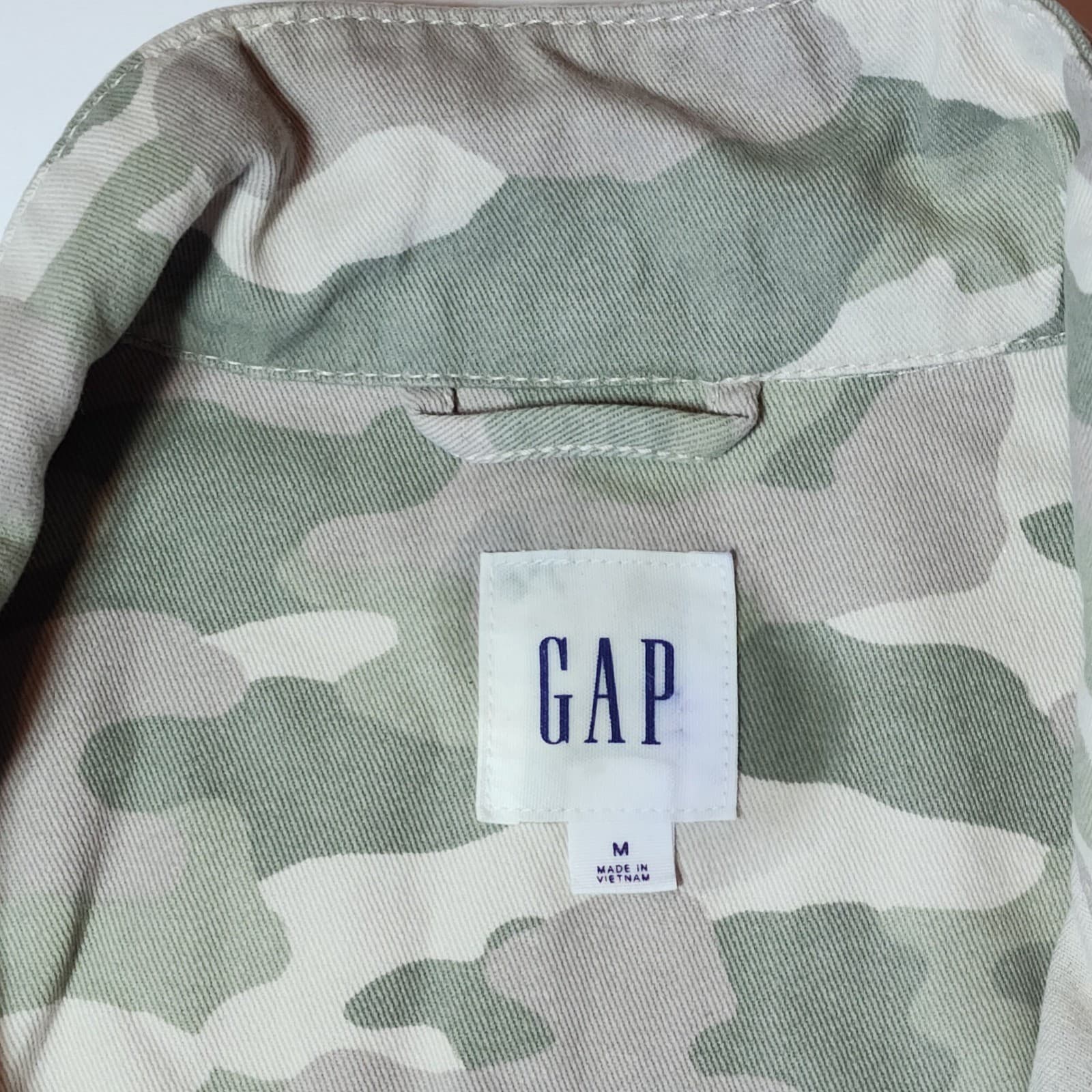 GAP Camo Utility Field Jacket Green Tan Camouflage Men's M NWT - Thumbnail 3