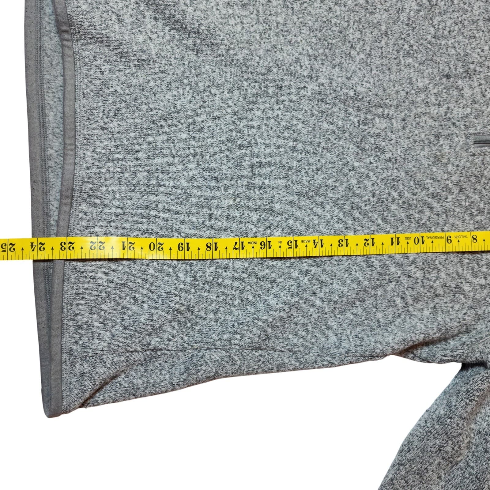 Women's Patagonia Better Sweater 1/4 Zip Fleece Pullover Grey Heather Medium - Thumbnail 7