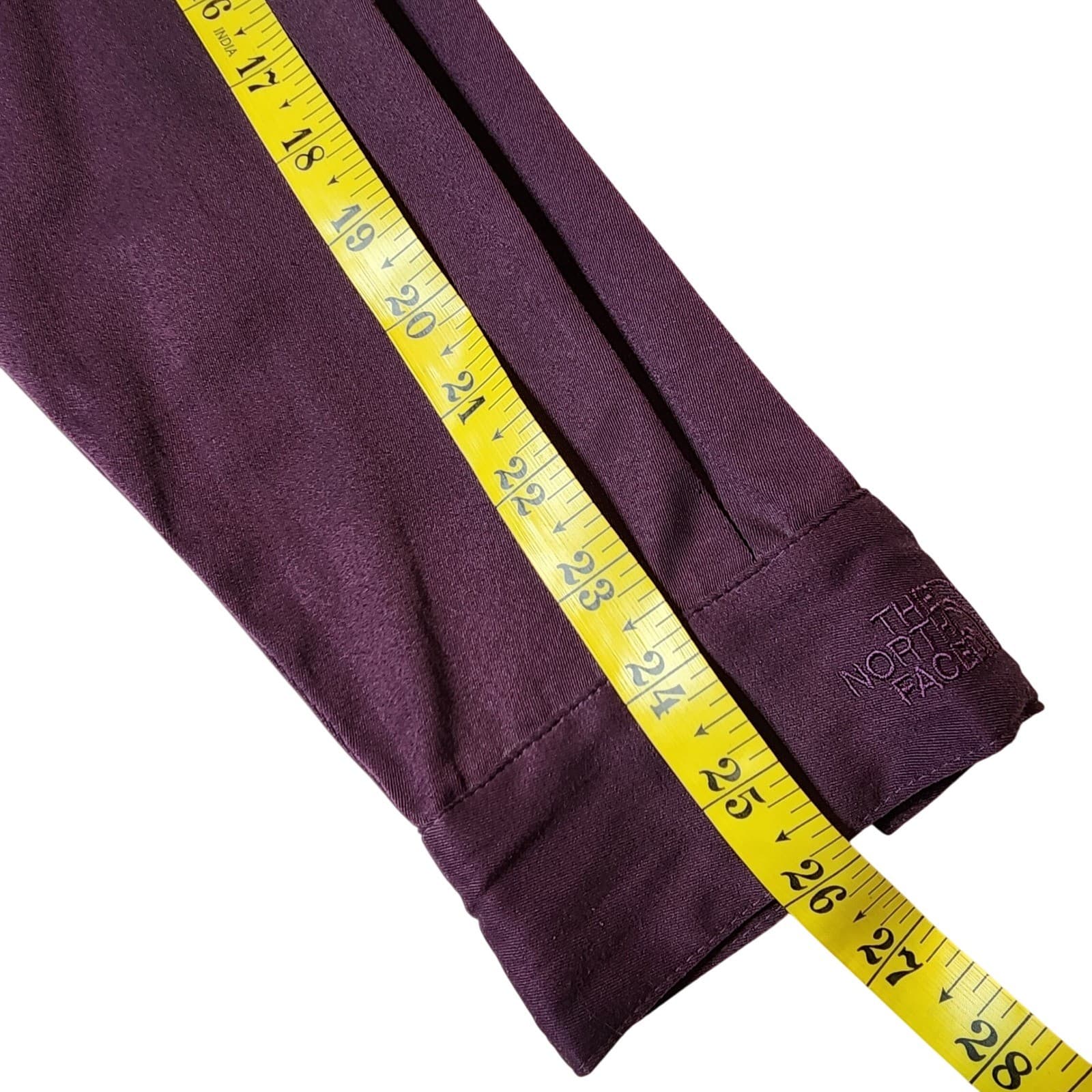The North Face Womens Long Sleeve Button Down Shirt Plum Purple Notch Lapel L - Thumbnail 7