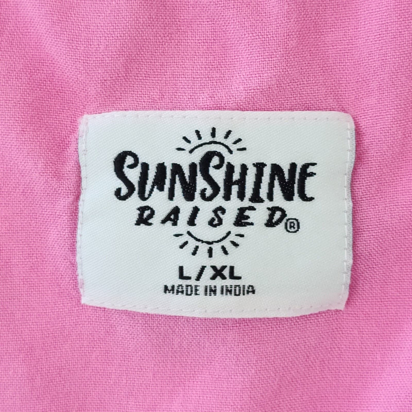 Sunshine Raised Ombre Pink Purple Embroidered V-Neck Tank Dress L/XL Beach Girl - Thumbnail 3
