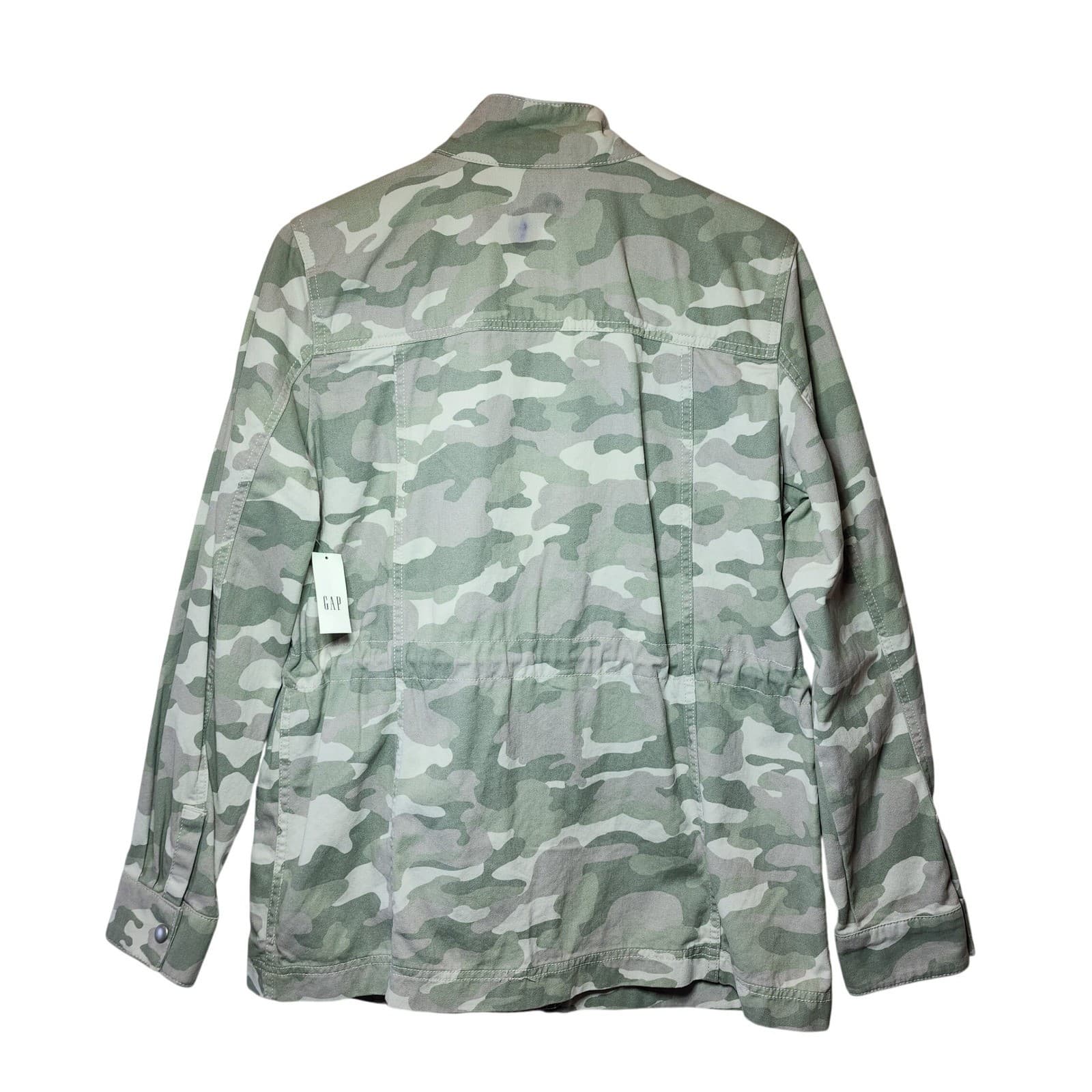 GAP Camo Utility Field Jacket Green Tan Camouflage Men's M NWT - Thumbnail 2
