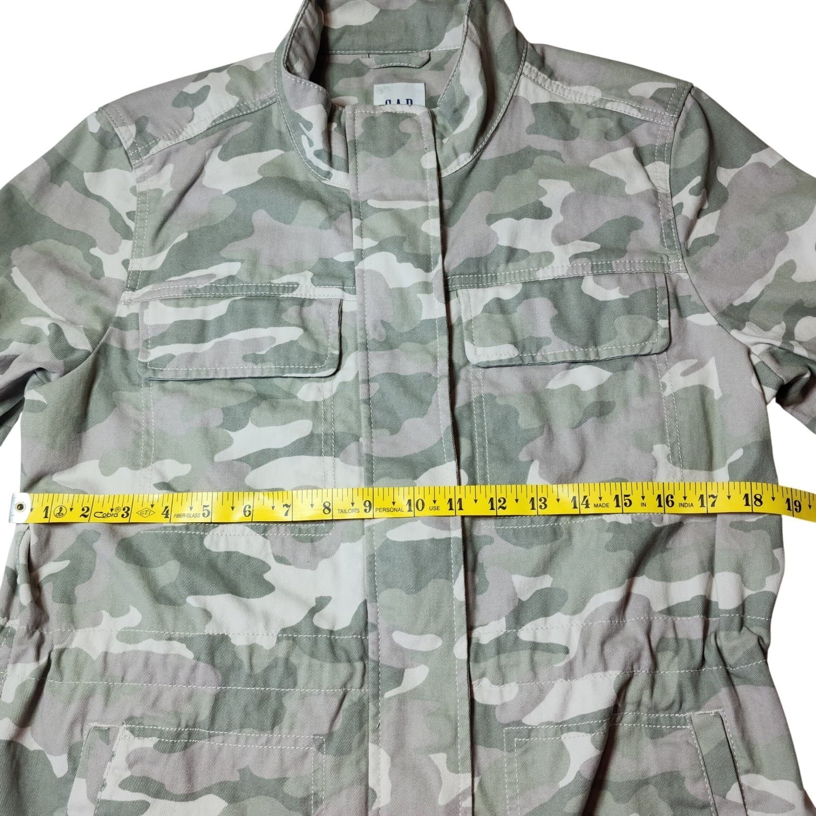 GAP Camo Utility Field Jacket Green Tan Camouflage Men's M NWT - Thumbnail 9