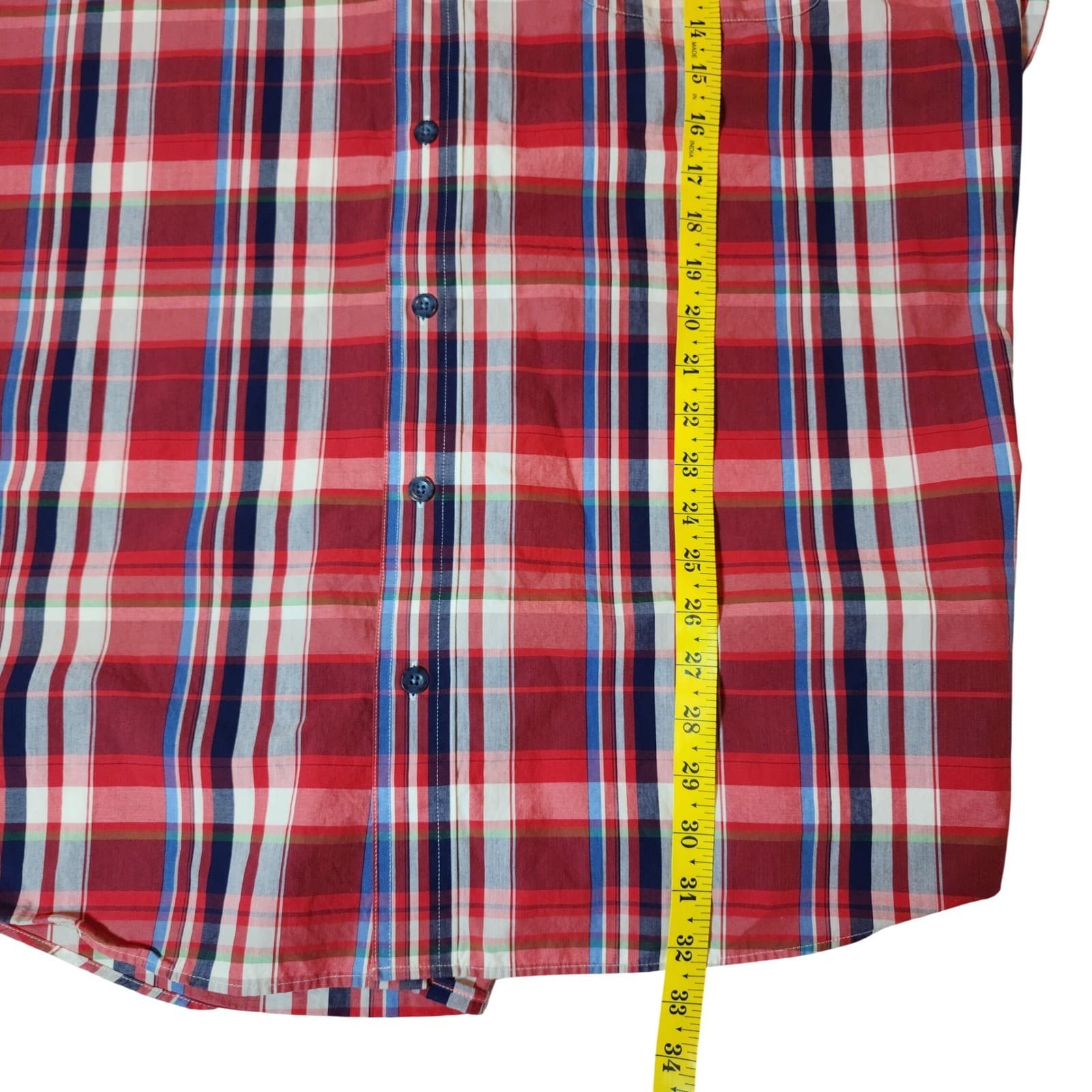 Cabela's Outfitter Shirt Men's 2XL Red Plaid Button Down Short Sleeve - Thumbnail 6