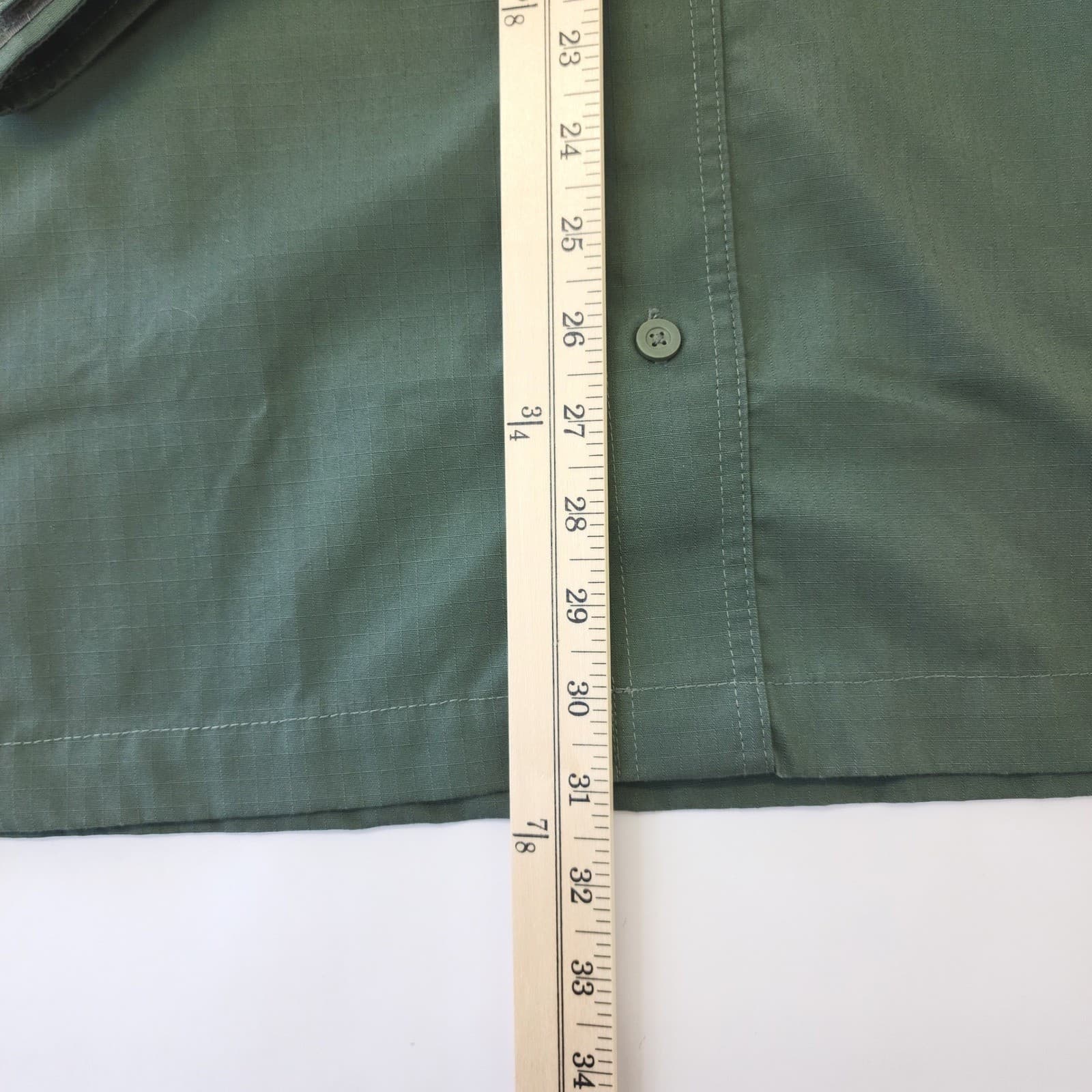 Blackhawk Mens Tactical Shirt XL Green Ripstop Long Sleeve Button Up Utility - Thumbnail 4