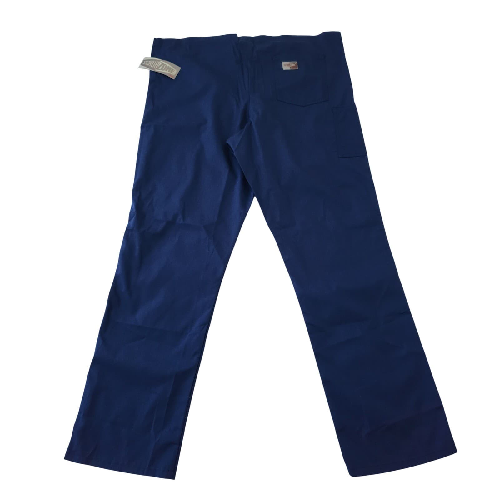 Scrubzone by Landau Navy Blue Drawstring Cargo Scrub Pants Medium 85221 Mediana - Thumbnail 3