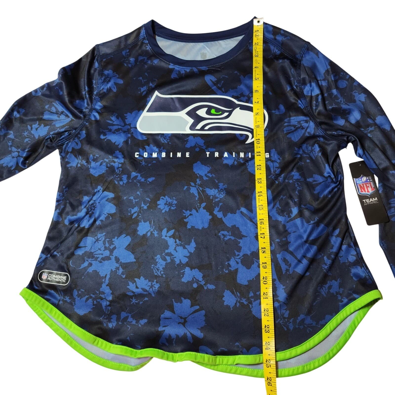 NFL Seattle Seahawks Combine Shirt Women's XL Long Sleeve Blue NWT - Thumbnail 9