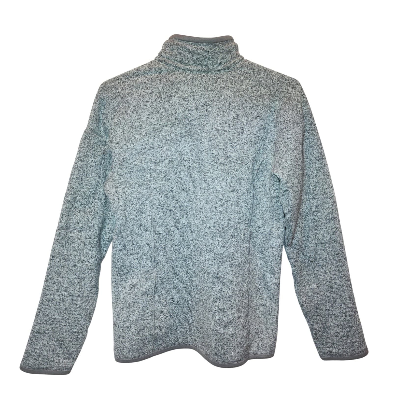 Women's Patagonia Better Sweater 1/4 Zip Fleece Pullover Grey Heather Medium - Thumbnail 2