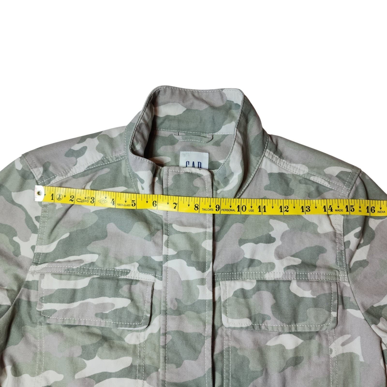 GAP Camo Utility Field Jacket Green Tan Camouflage Men's M NWT - Thumbnail 8